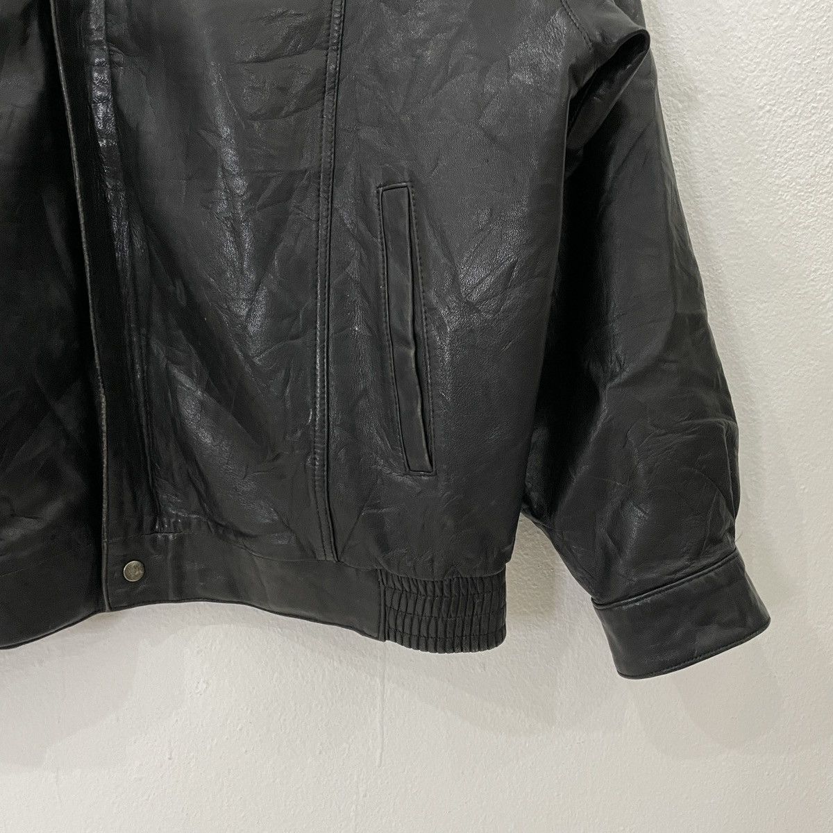 Vintage Vintage Shiang Sine Leather Jacket Size US L / EU 52-54 / 3 - 2 Thumbnail