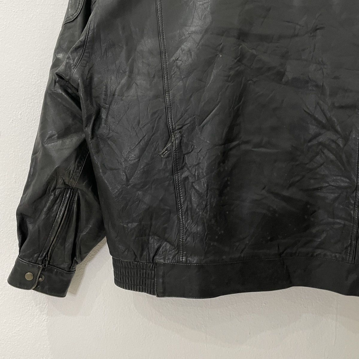 Vintage Vintage Shiang Sine Leather Jacket Size US L / EU 52-54 / 3 - 8 Thumbnail