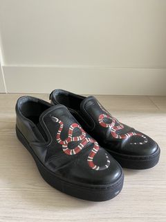 Gucci snake slip on sale on