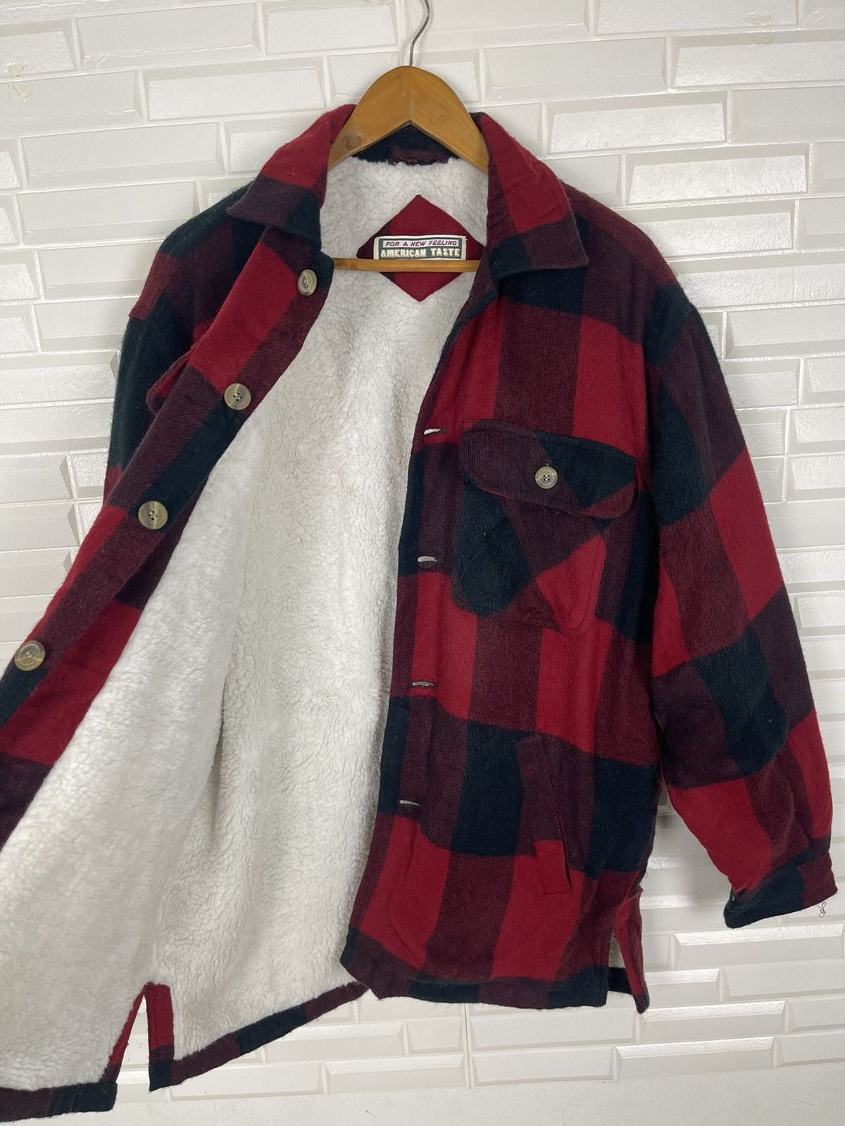 Flannel × Vintage VINTAGE WESTERN SHEARLING JACKET FLANNEL AMERICAN TASTE Size US L / EU 52-54 / 3 - 2 Thumbnail