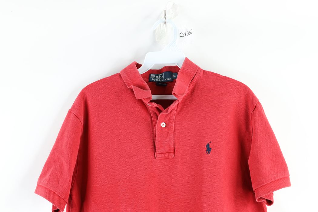 Ralph Lauren Vintage 90s Ralph Lauren Short Sleeve Polo Shirt Red Grailed 3587