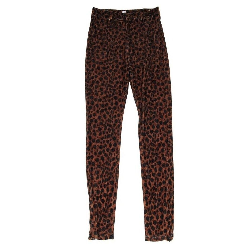 The Attico Cheetah Leggings Pants Gold Black Animal Print Size 28" / US 6 / IT 42 - 1 Thumbnail