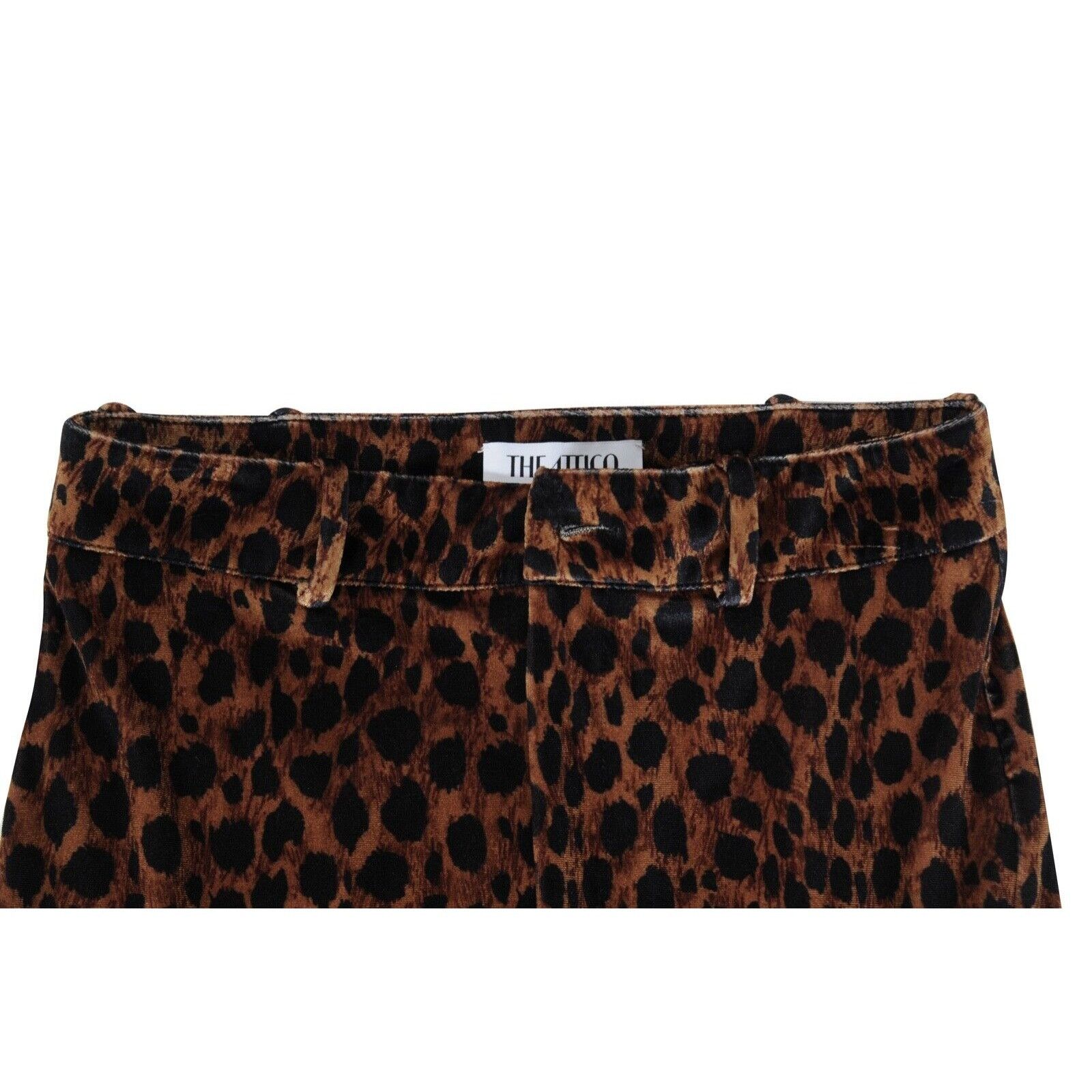The Attico Cheetah Leggings Pants Gold Black Animal Print Size 28" / US 6 / IT 42 - 3 Thumbnail