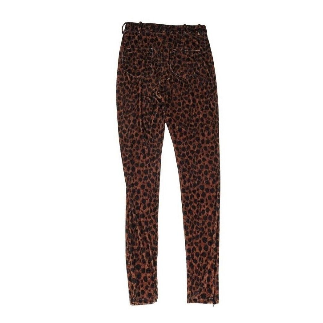 The Attico Cheetah Leggings Pants Gold Black Animal Print Size 28" / US 6 / IT 42 - 2 Thumbnail