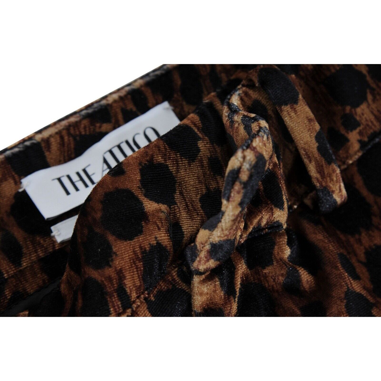 The Attico Cheetah Leggings Pants Gold Black Animal Print Size 28" / US 6 / IT 42 - 6 Thumbnail