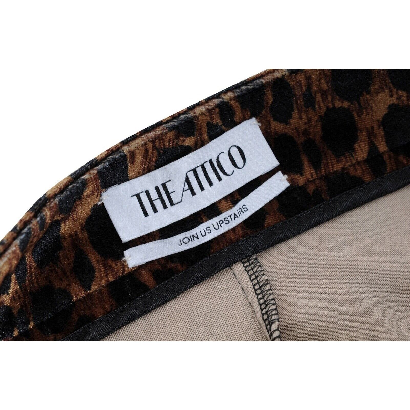 The Attico Cheetah Leggings Pants Gold Black Animal Print Size 28" / US 6 / IT 42 - 5 Thumbnail