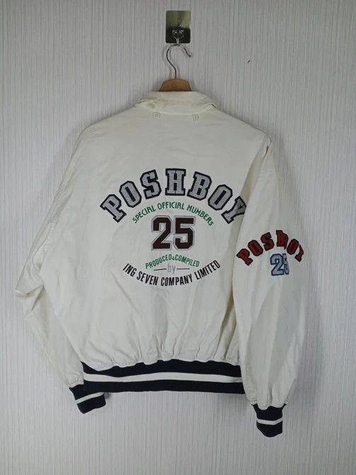 Japanese Brand Rare Vintage Posh Boy Reversible Varsity Jacket Size US XL / EU 56 / 4 - 1 Thumbnail