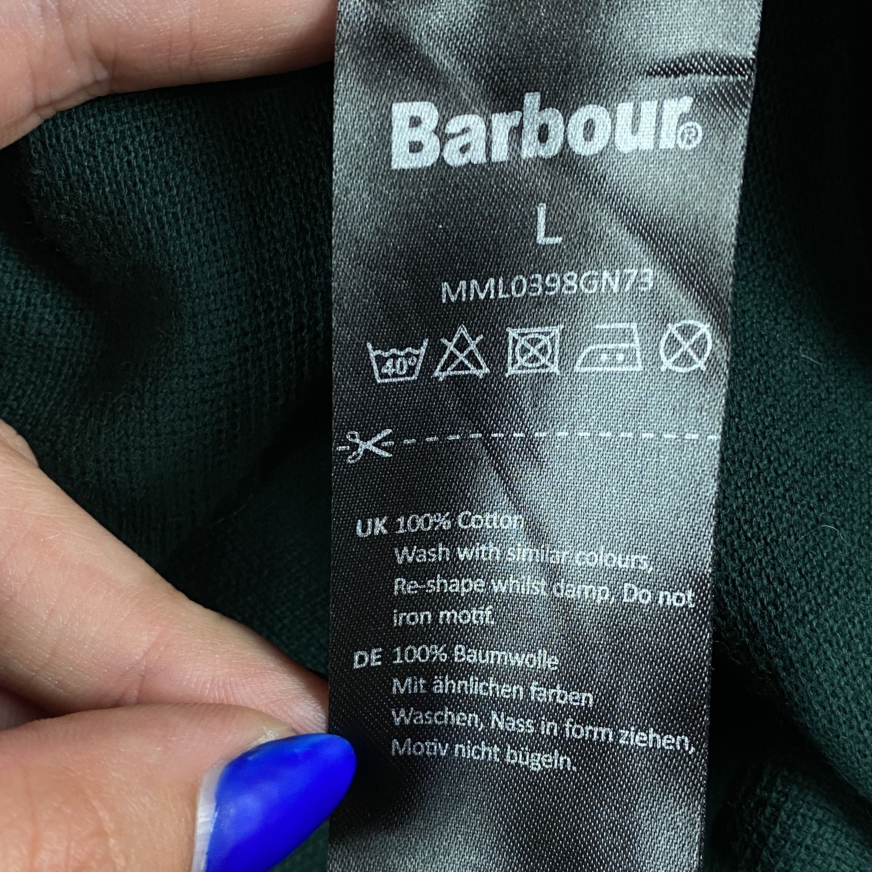 Barbour Mens Polo Shirt Barbour Size L Size US L / EU 52-54 / 3 - 6 Thumbnail