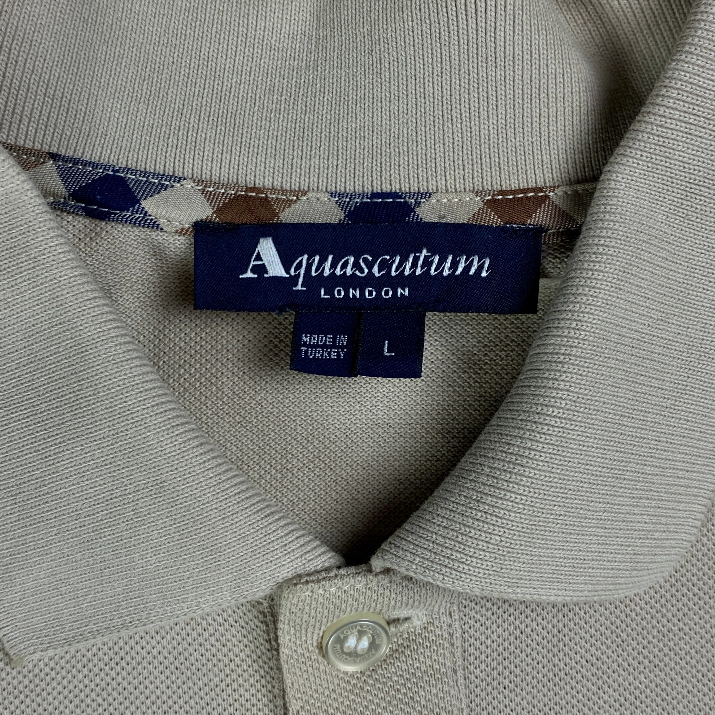 Aquascutum Mens Polo T Shirt Aquascutum Vintage Size L Size US L / EU 52-54 / 3 - 4 Thumbnail