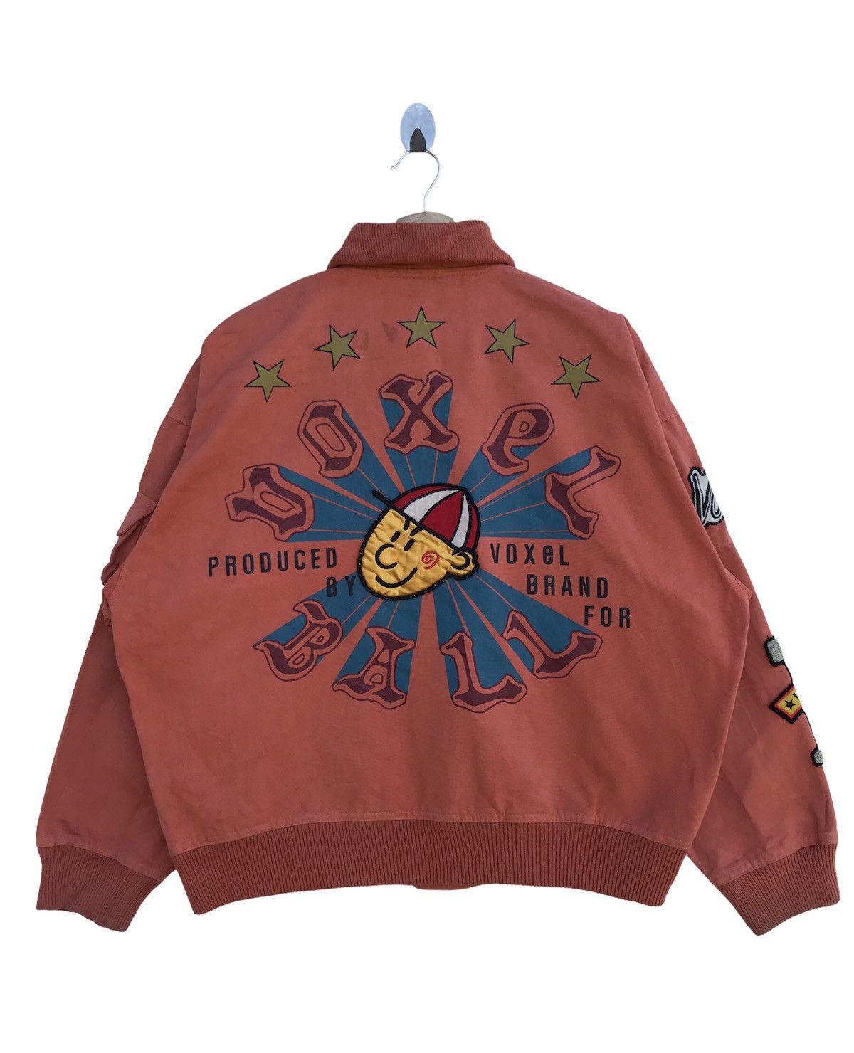 Vintage 90s Vintage Voxels Ball Bomber Jacket Size US L / EU 52-54 / 3 - 1 Thumbnail