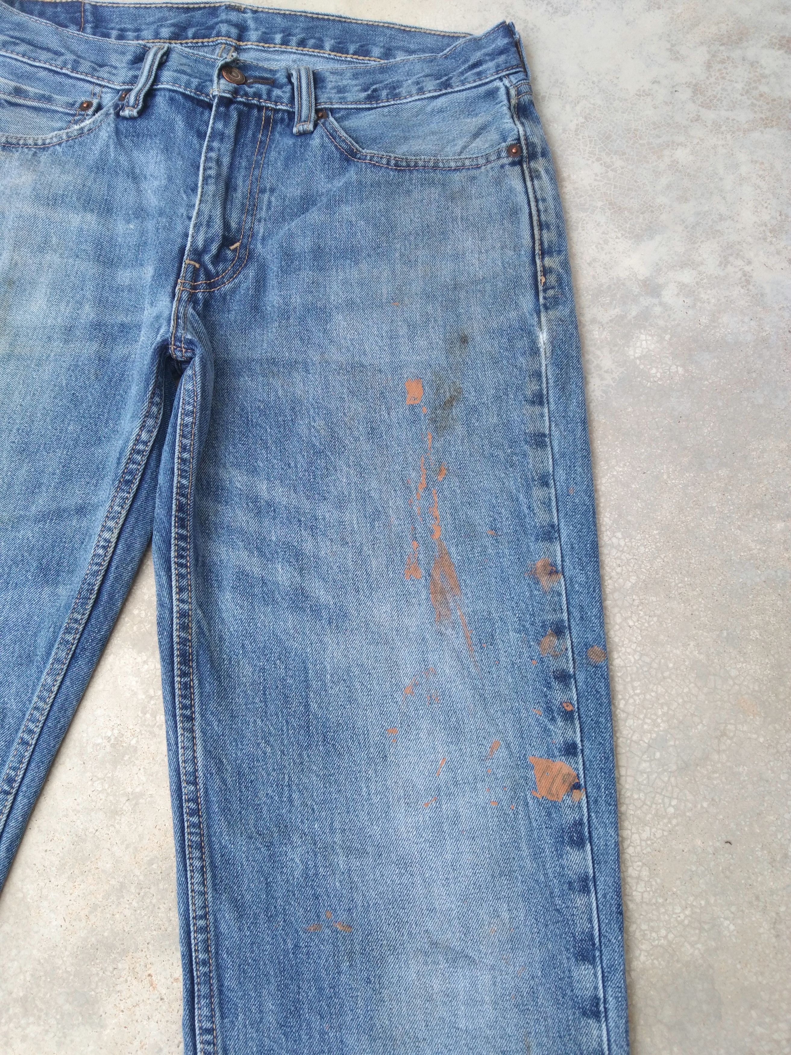Levi's Vintage Levi's Jeans 514 Paint Splatter Blue Washed Denim Size US 32 / EU 48 - 8 Thumbnail