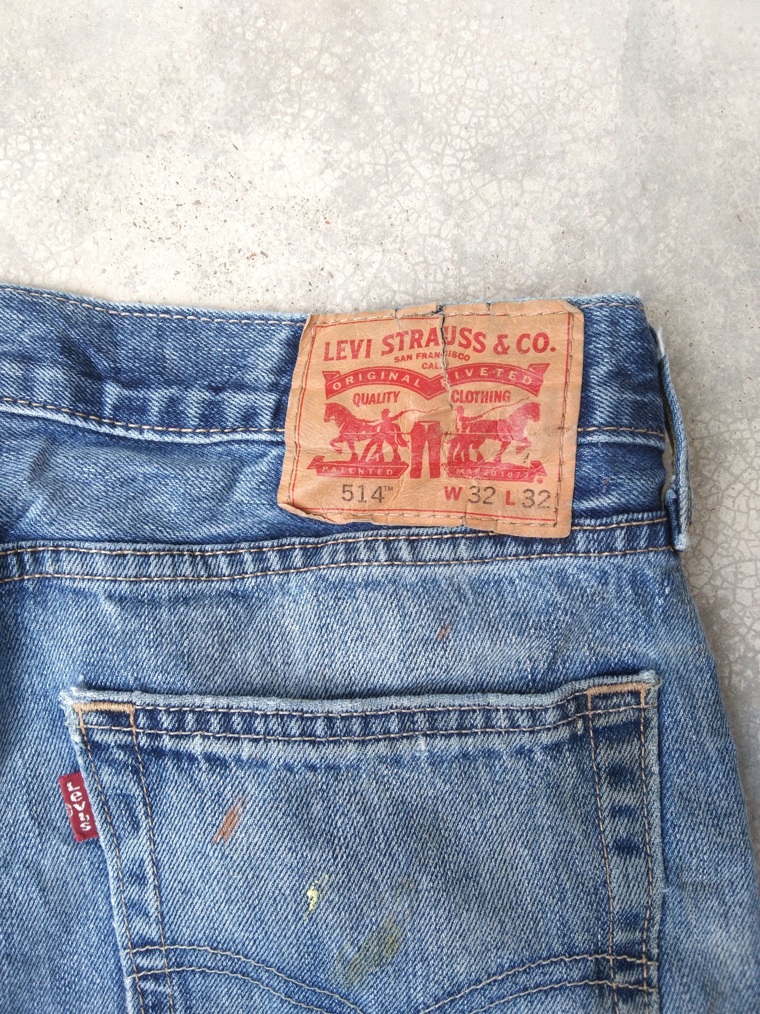 Levi's Vintage Levi's Jeans 514 Paint Splatter Blue Washed Denim Size US 32 / EU 48 - 6 Thumbnail