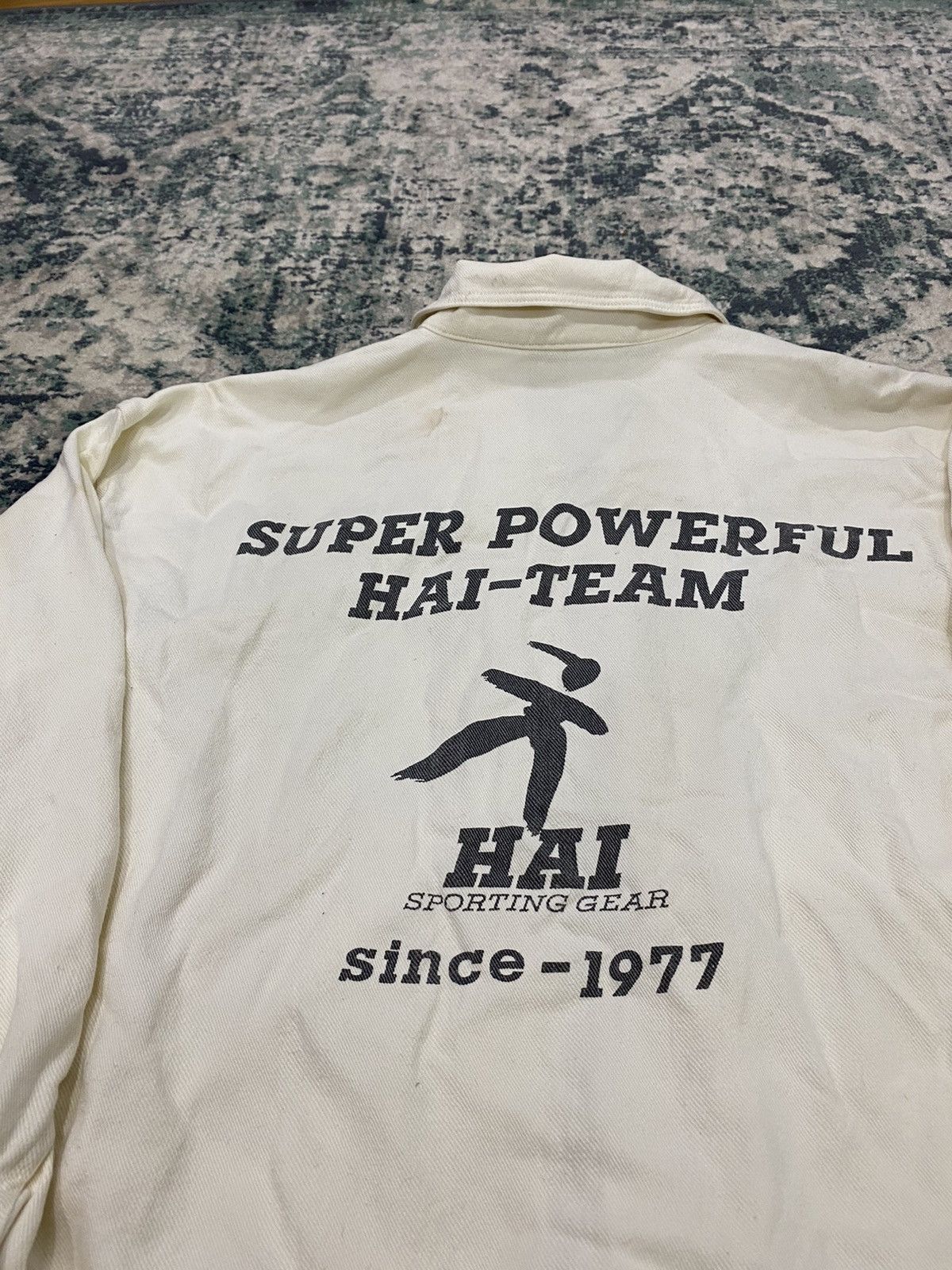 Hai Sporting Gear × Issey Miyake 1990 - Hai Sporting Gear Heavy Cotton Denim Jacket Size US L / EU 52-54 / 3 - 5 Thumbnail