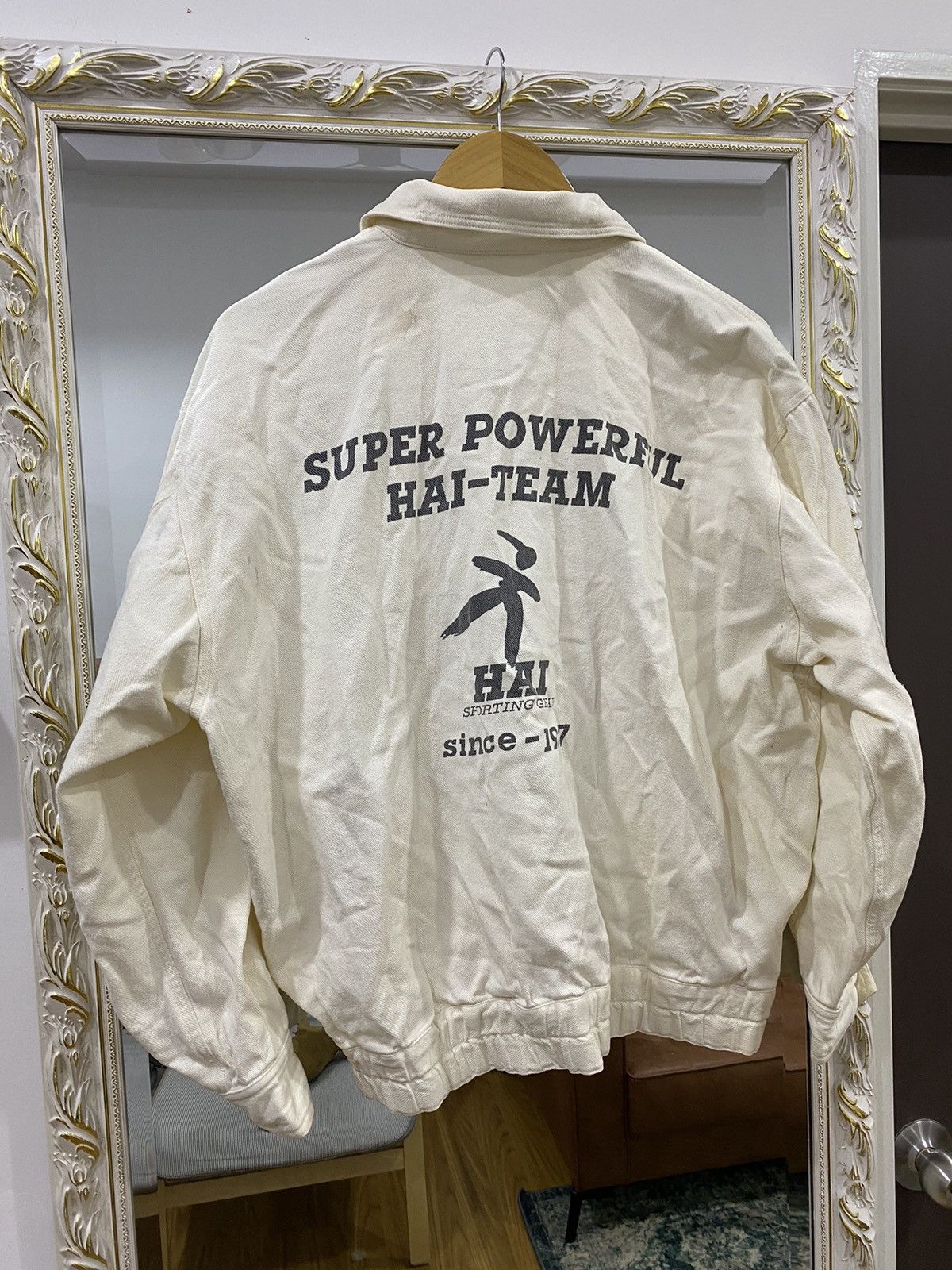 Hai Sporting Gear × Issey Miyake 1990 - Hai Sporting Gear Heavy Cotton Denim Jacket Size US L / EU 52-54 / 3 - 2 Thumbnail