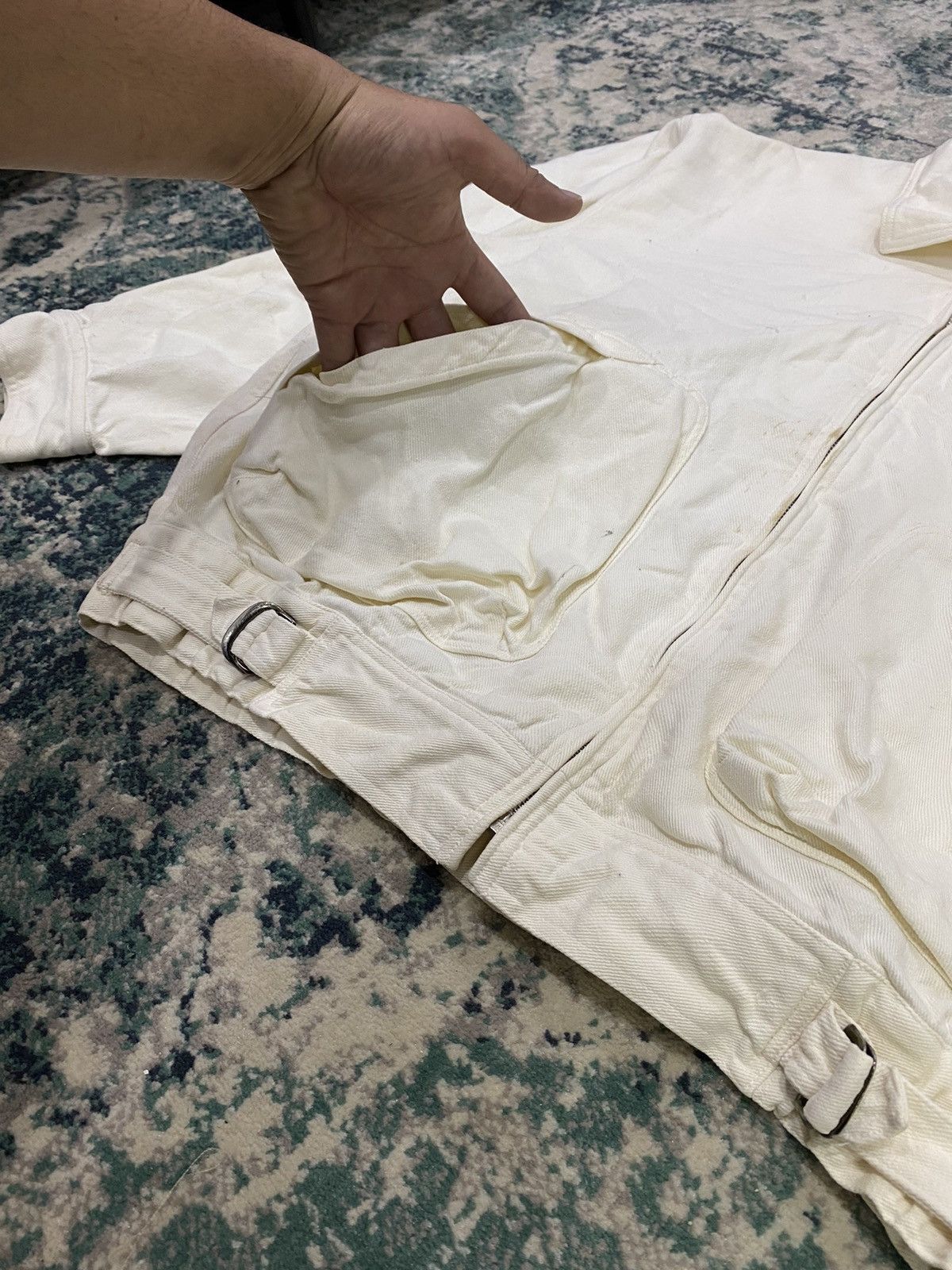 Hai Sporting Gear × Issey Miyake 1990 - Hai Sporting Gear Heavy Cotton Denim Jacket Size US L / EU 52-54 / 3 - 11 Thumbnail