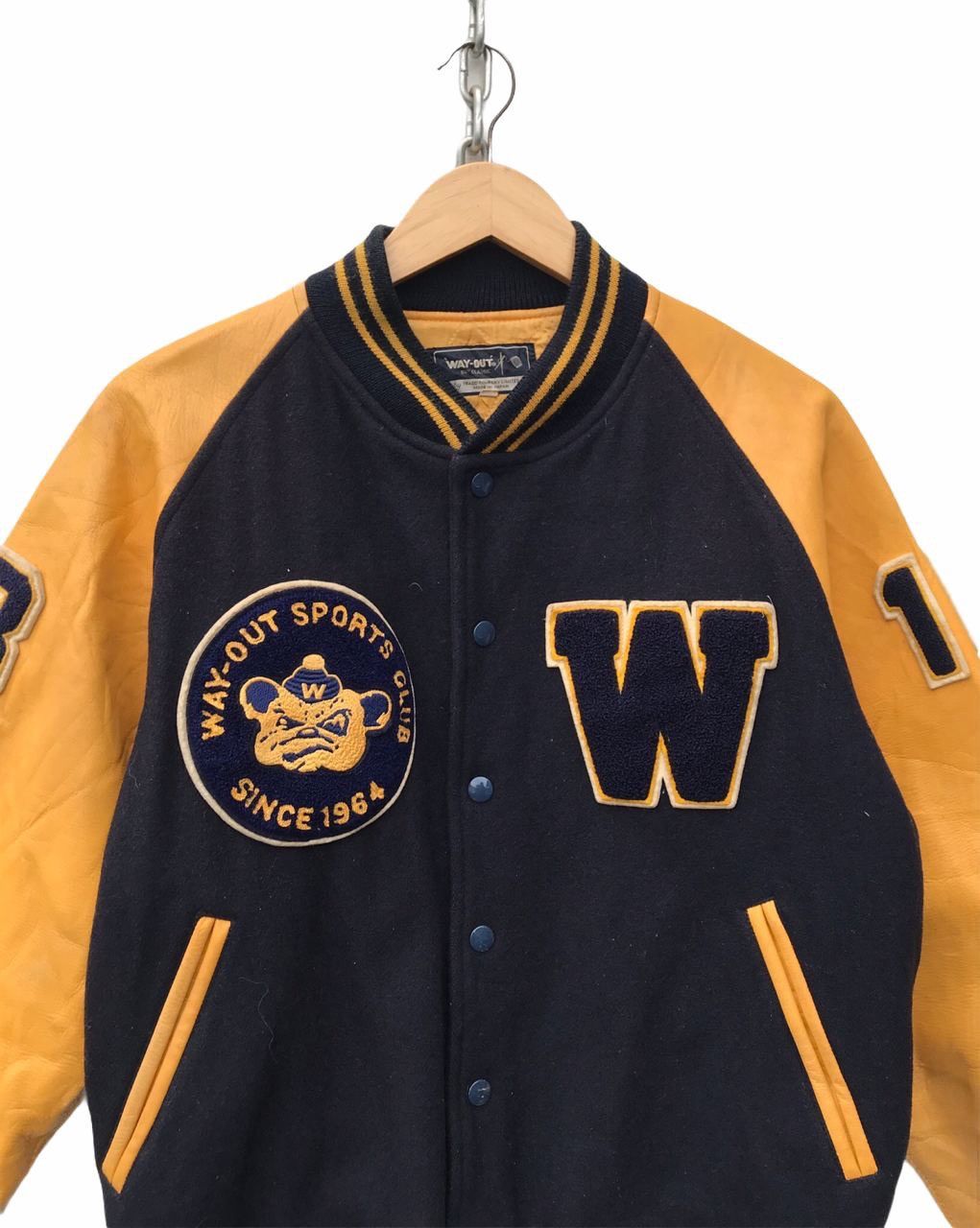 Japanese Brand Way Out Varsity Jacket Patches Varsity Jacket Made in Japan Size US M / EU 48-50 / 2 - 2 Thumbnail