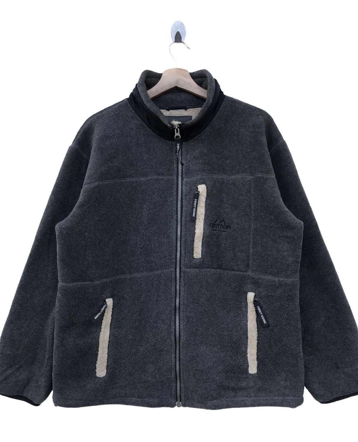 First MFG Co. × Japanese Brand × Vintage Japanese Vintage First Down Sherpa Lined Jacket Size US M / EU 48-50 / 2 - 1 Thumbnail