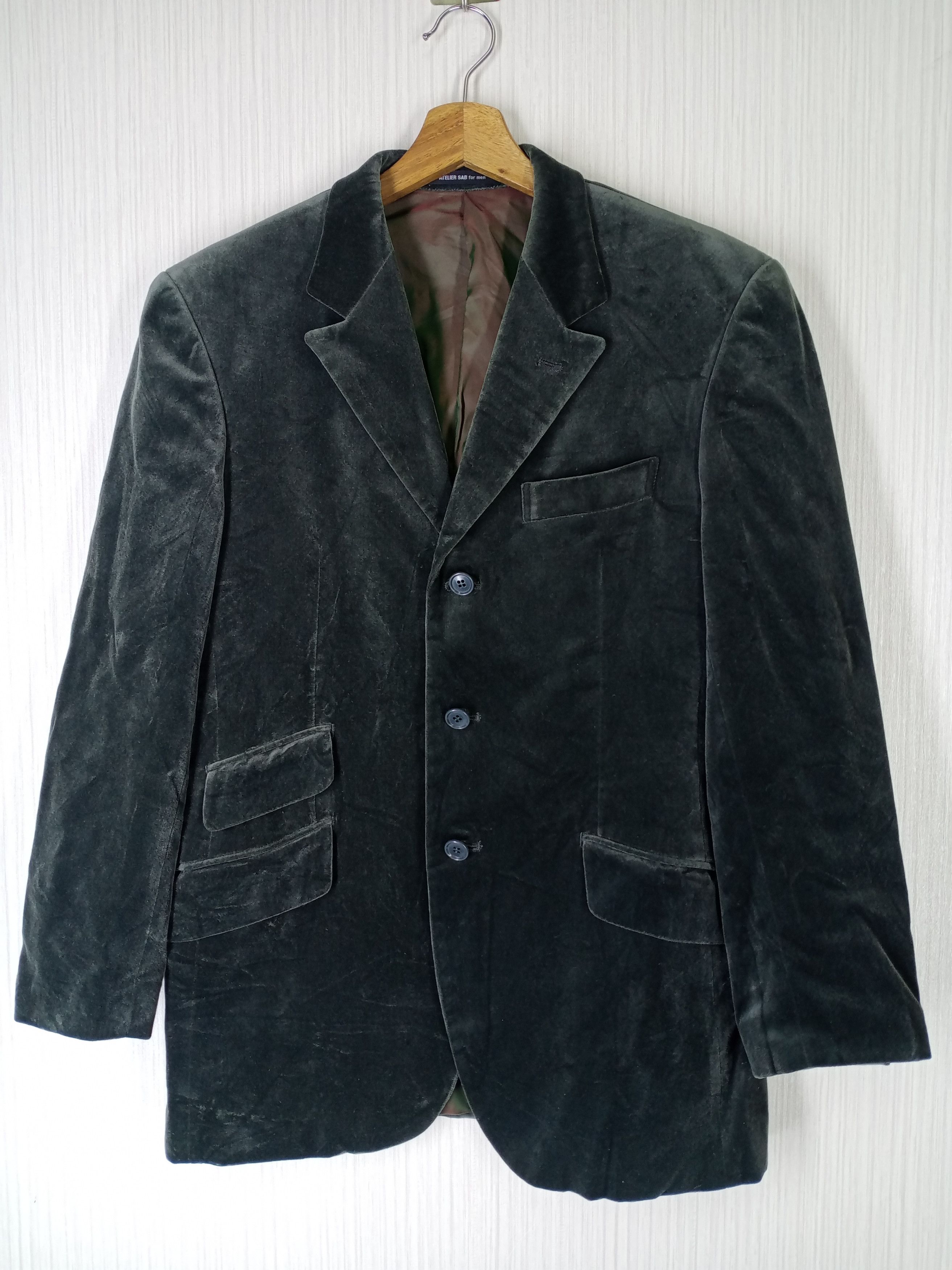 Issey Miyake VINTAGE ISSEY MIYAKE ATLELIER SAB FOR MEN VELVET BLAZER Size US M / EU 48-50 / 2 - 1 Thumbnail