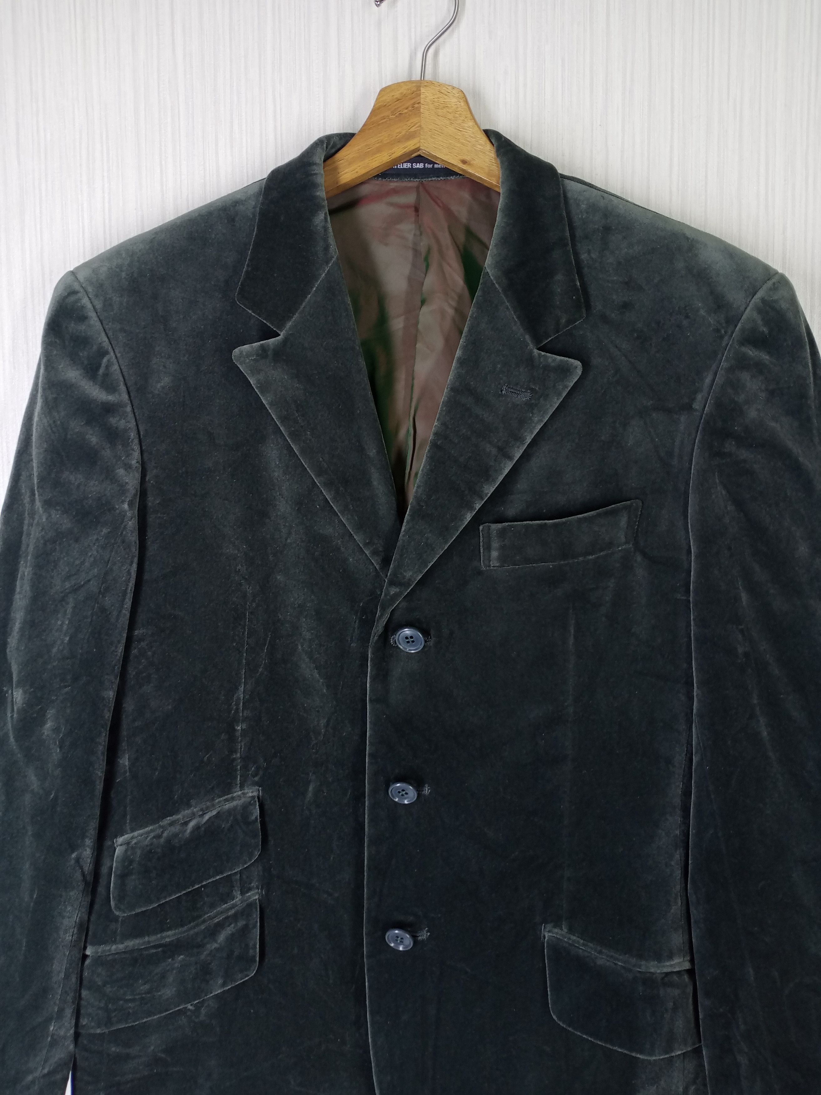 Issey Miyake VINTAGE ISSEY MIYAKE ATLELIER SAB FOR MEN VELVET BLAZER Size US M / EU 48-50 / 2 - 7 Thumbnail