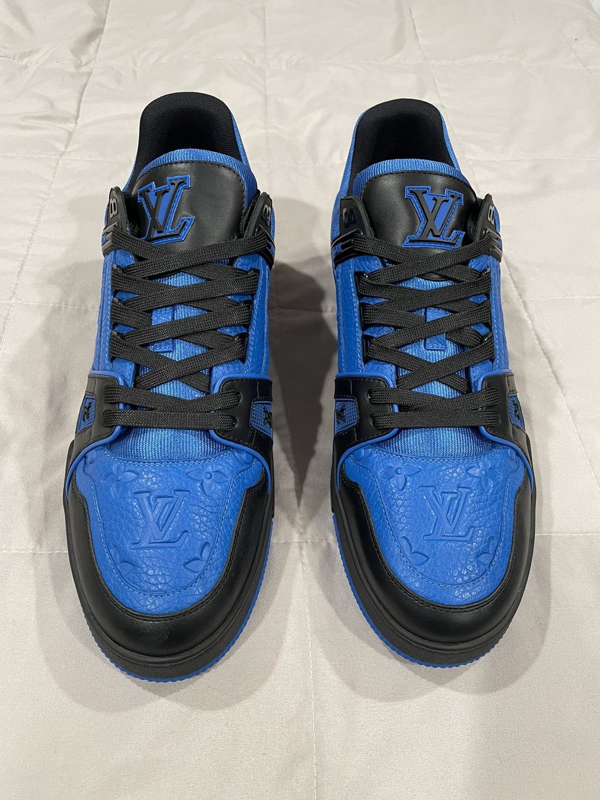 Louis Vuitton Louis Vuitton Black and Blue Trainer Sneaker Size US 11 / EU 44 - 5 Thumbnail