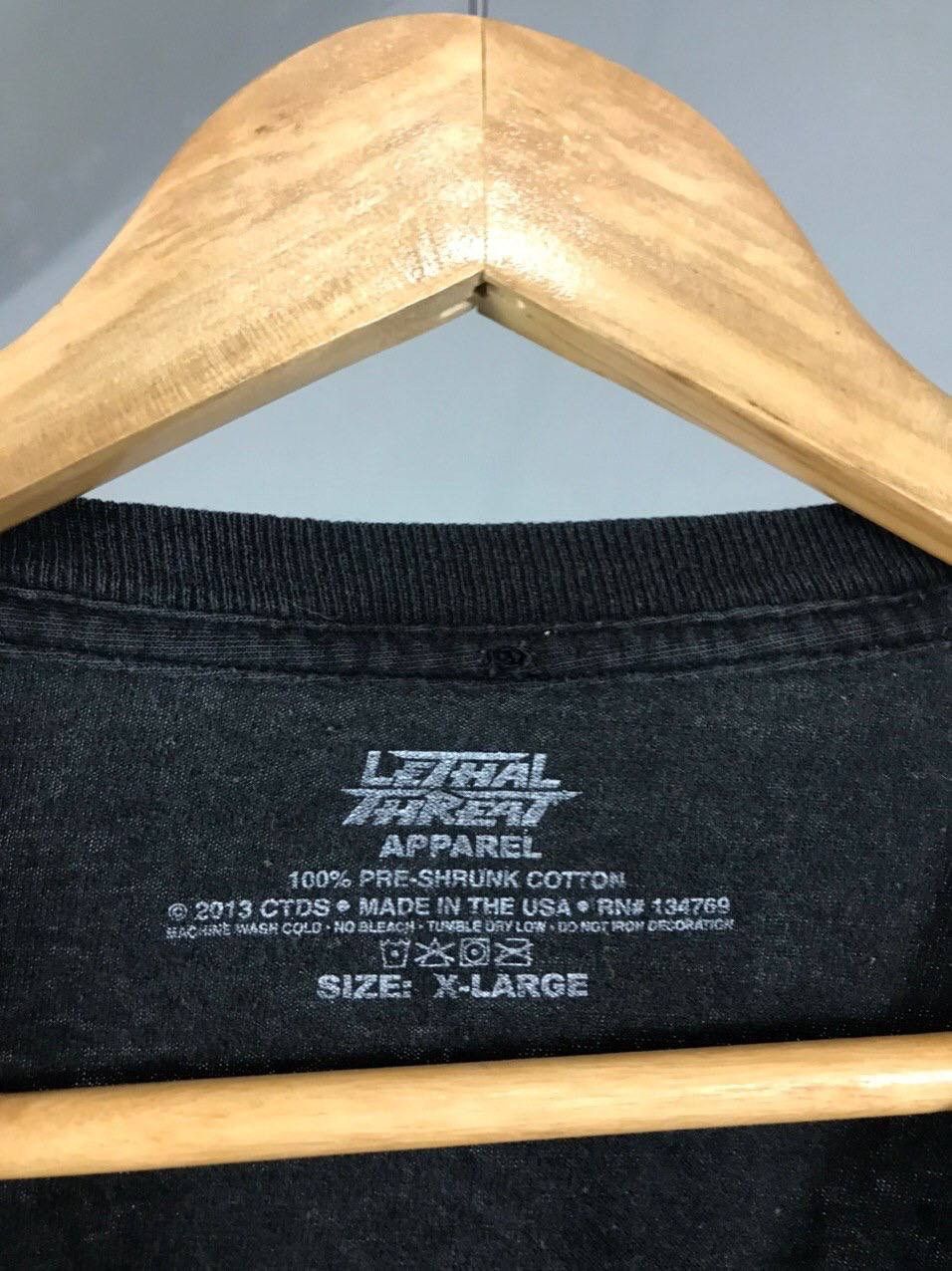 Vintage Vintage black rock tee made in USA Size US XL / EU 56 / 4 - 4 Thumbnail