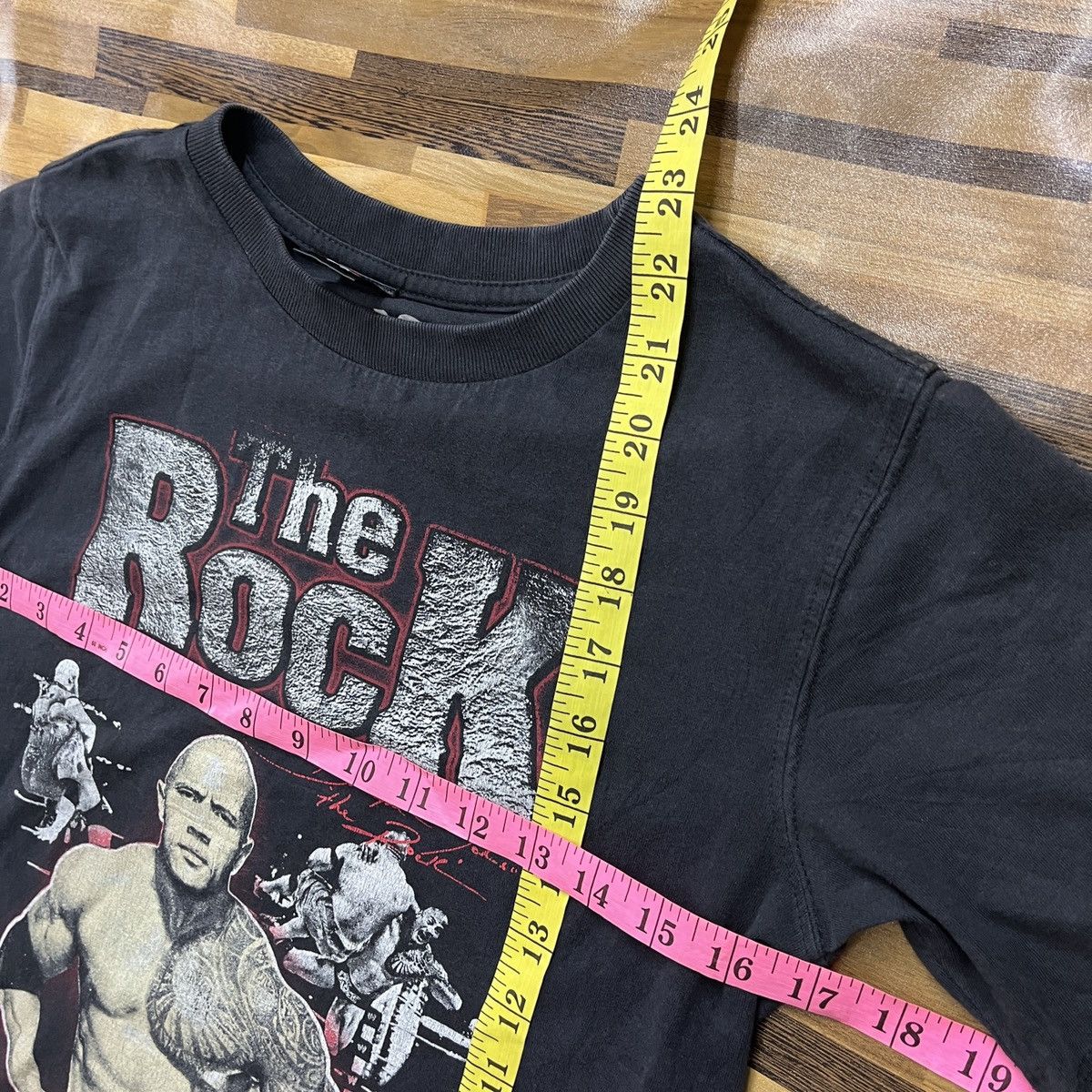 WCW/nWo × WWE × WWF The Rock Dwayne Johnson Signature WWE WWF NWO NCW TShirt Size US S / EU 44-46 / 1 - 3 Thumbnail