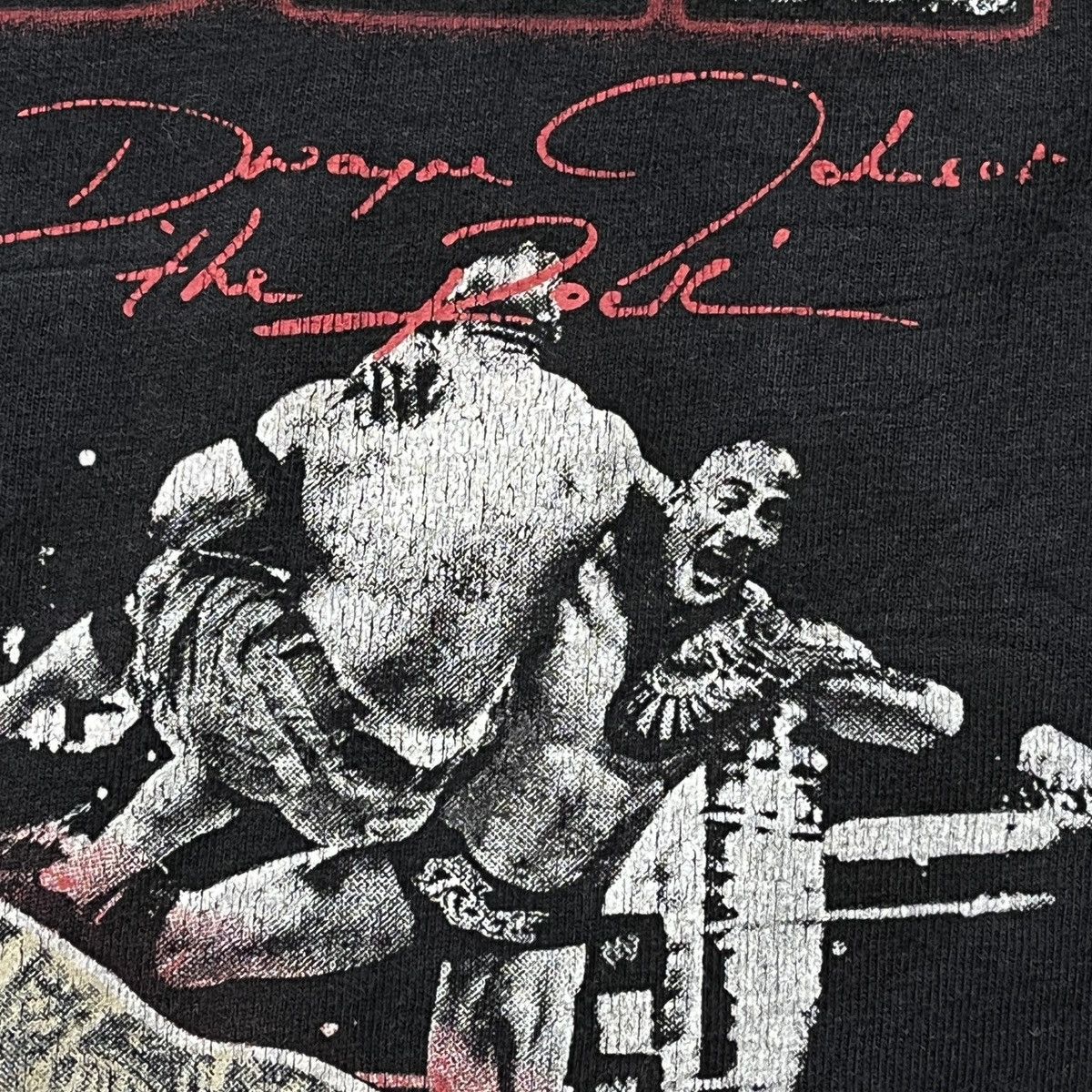 WCW/nWo × WWE × WWF The Rock Dwayne Johnson Signature WWE WWF NWO NCW TShirt Size US S / EU 44-46 / 1 - 12 Thumbnail