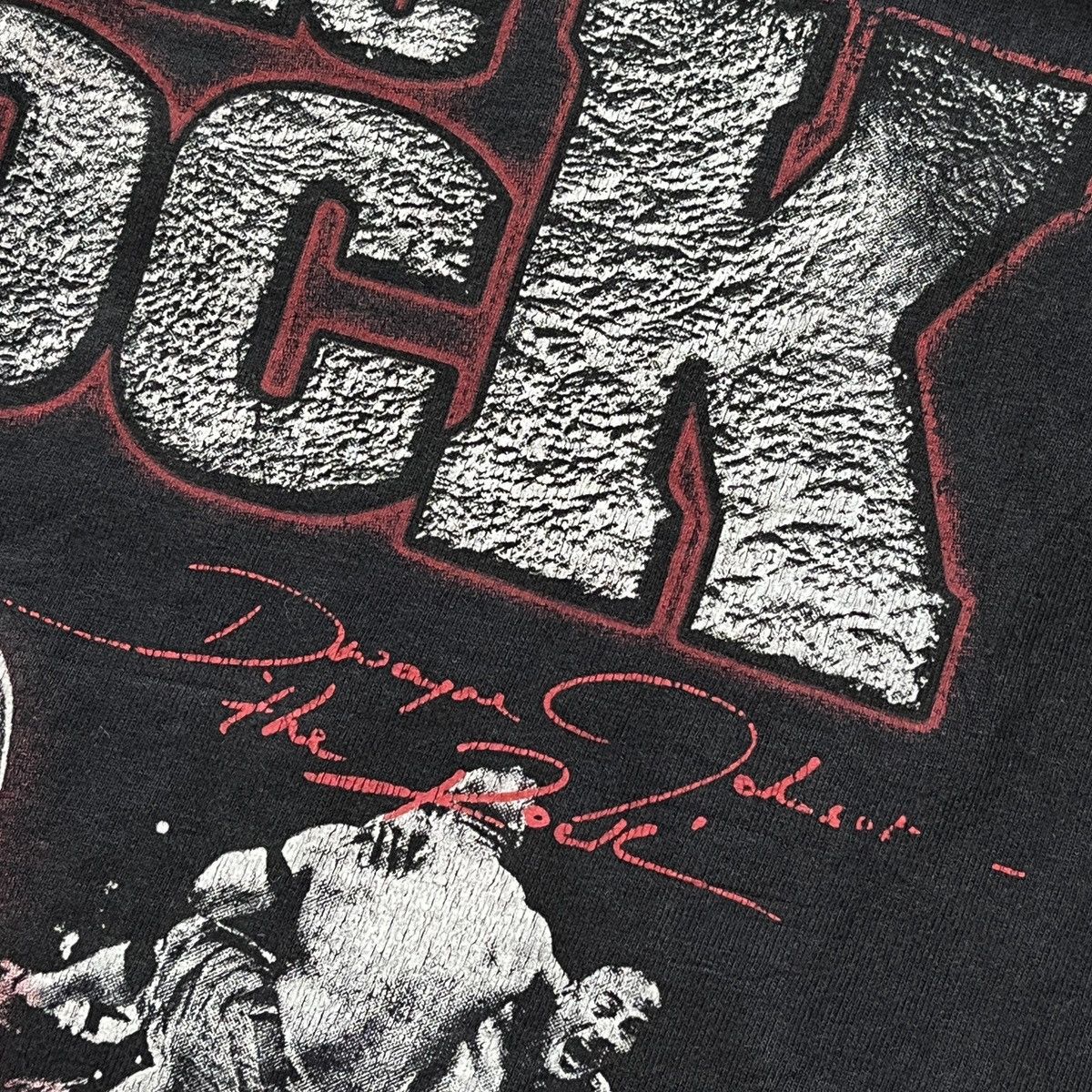 WCW/nWo × WWE × WWF The Rock Dwayne Johnson Signature WWE WWF NWO NCW TShirt Size US S / EU 44-46 / 1 - 7 Thumbnail