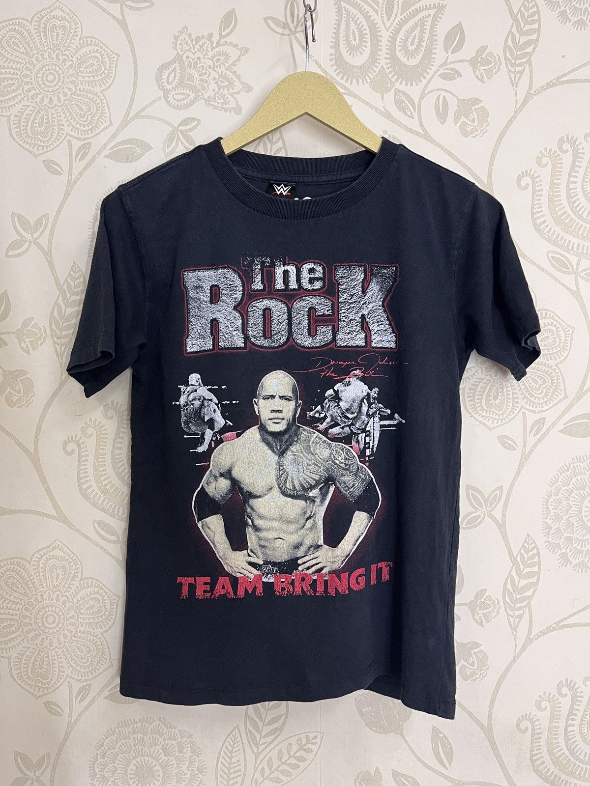 WCW/nWo × WWE × WWF The Rock Dwayne Johnson Signature WWE WWF NWO NCW TShirt Size US S / EU 44-46 / 1 - 17 Thumbnail
