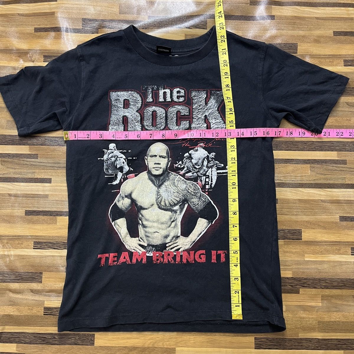WCW/nWo × WWE × WWF The Rock Dwayne Johnson Signature WWE WWF NWO NCW TShirt Size US S / EU 44-46 / 1 - 4 Thumbnail