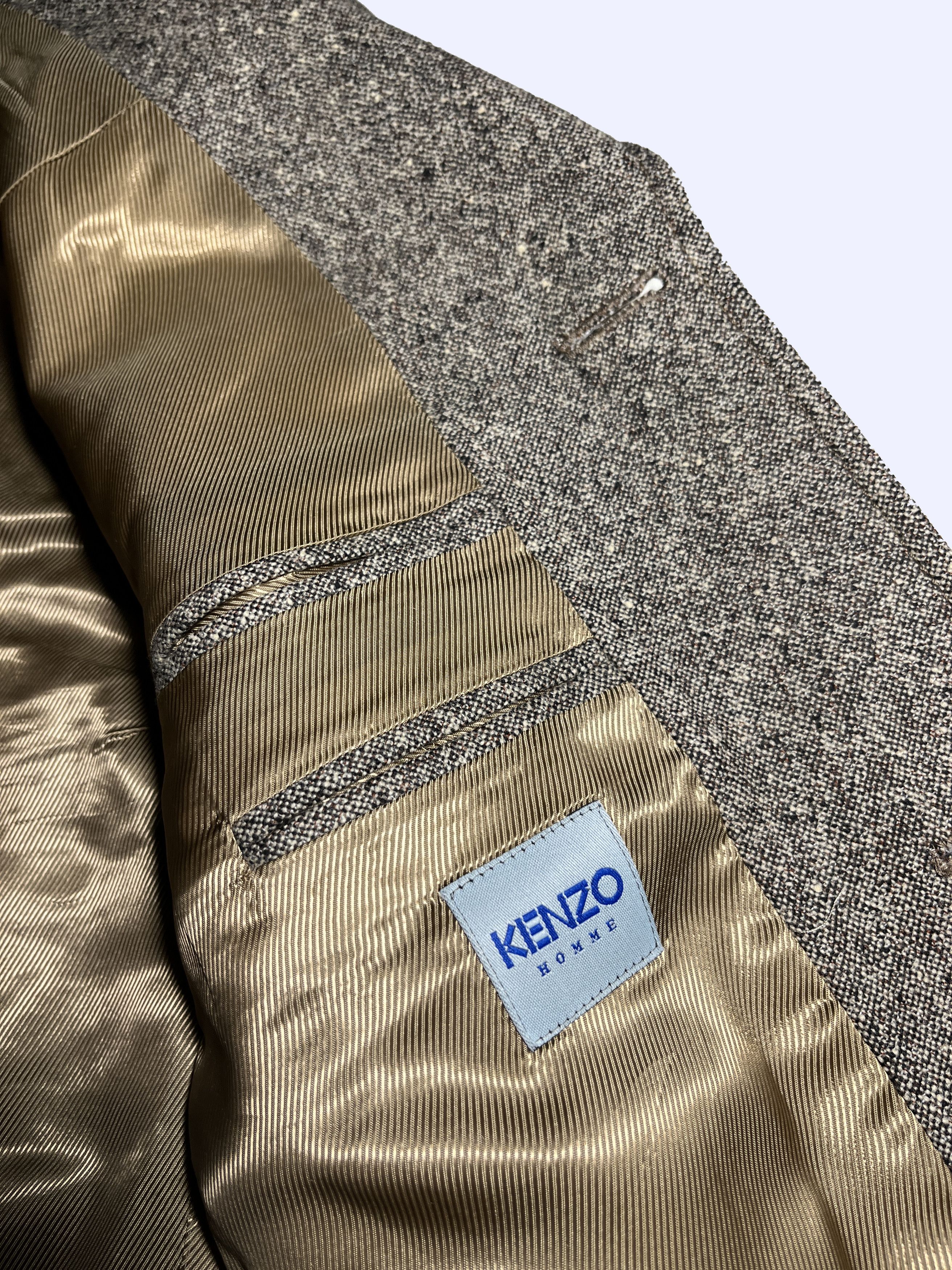 Kenzo KENZO Salt & Pepper Wool Cashmere Classic Jacket Size US M / EU 48-50 / 2 - 7 Thumbnail