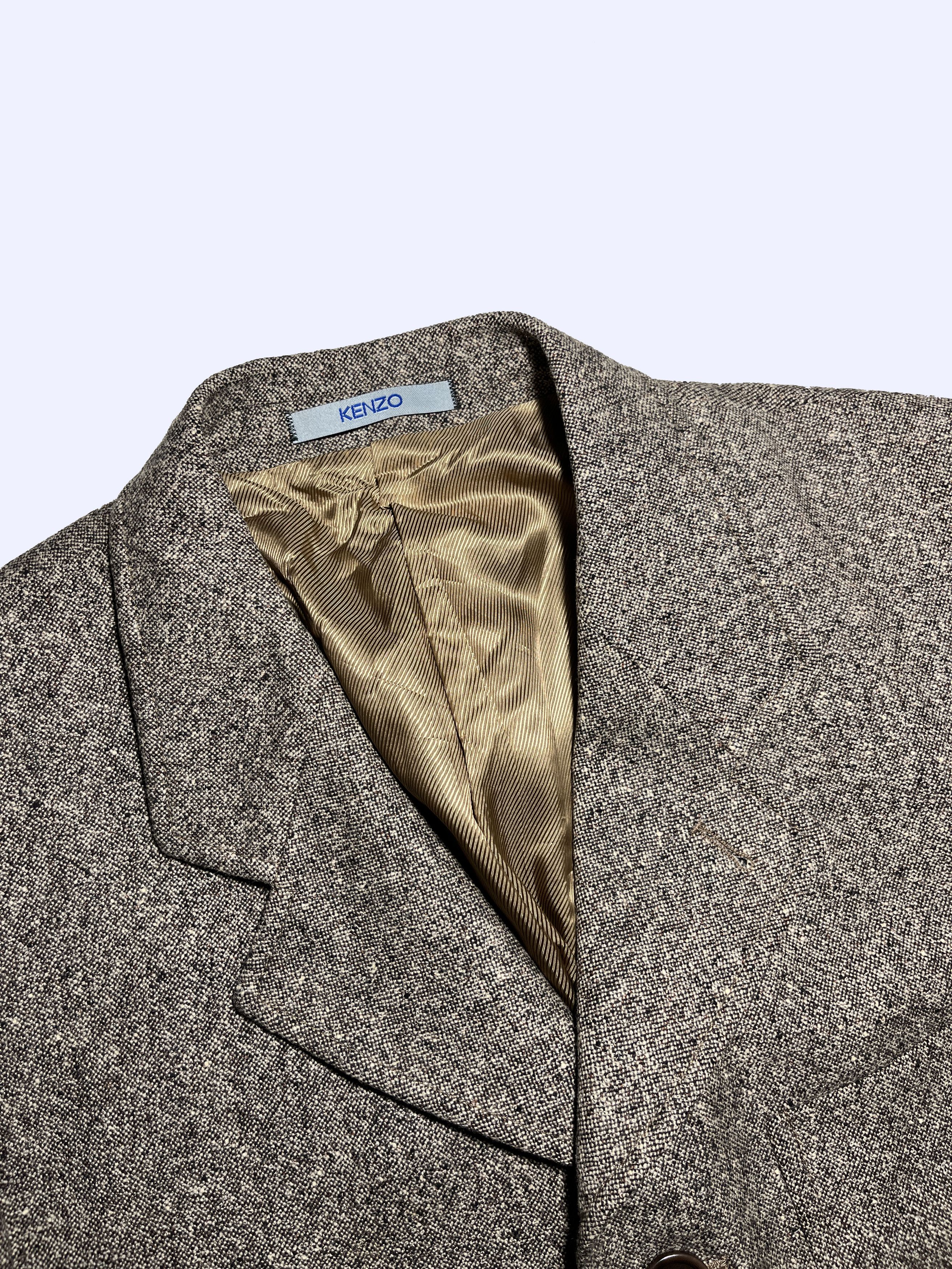 Kenzo KENZO Salt & Pepper Wool Cashmere Classic Jacket Size US M / EU 48-50 / 2 - 3 Thumbnail