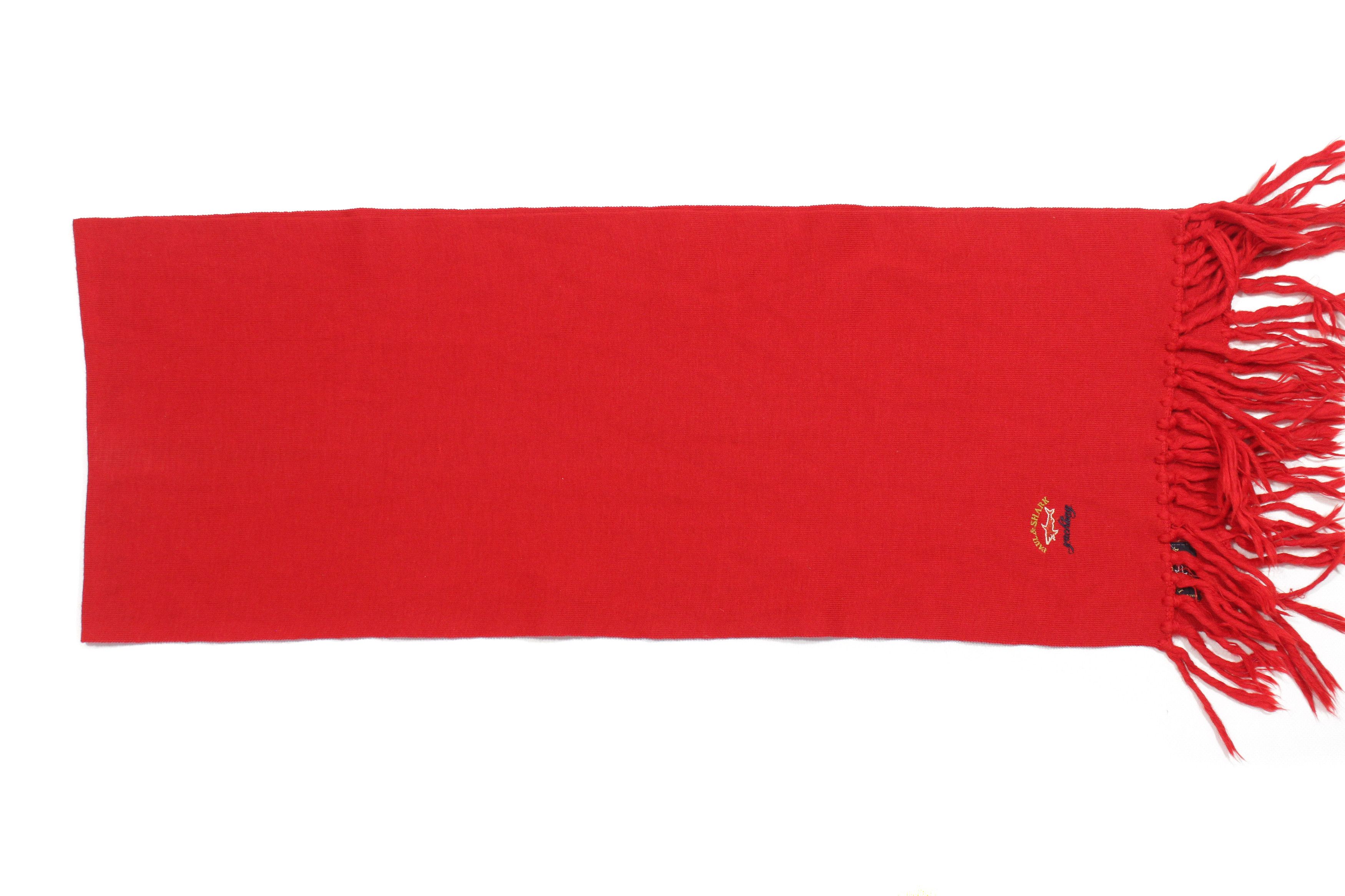 Paul & Shark 90S Logo Wool Acryl Scarf Vintage Size ONE SIZE - 3 Thumbnail