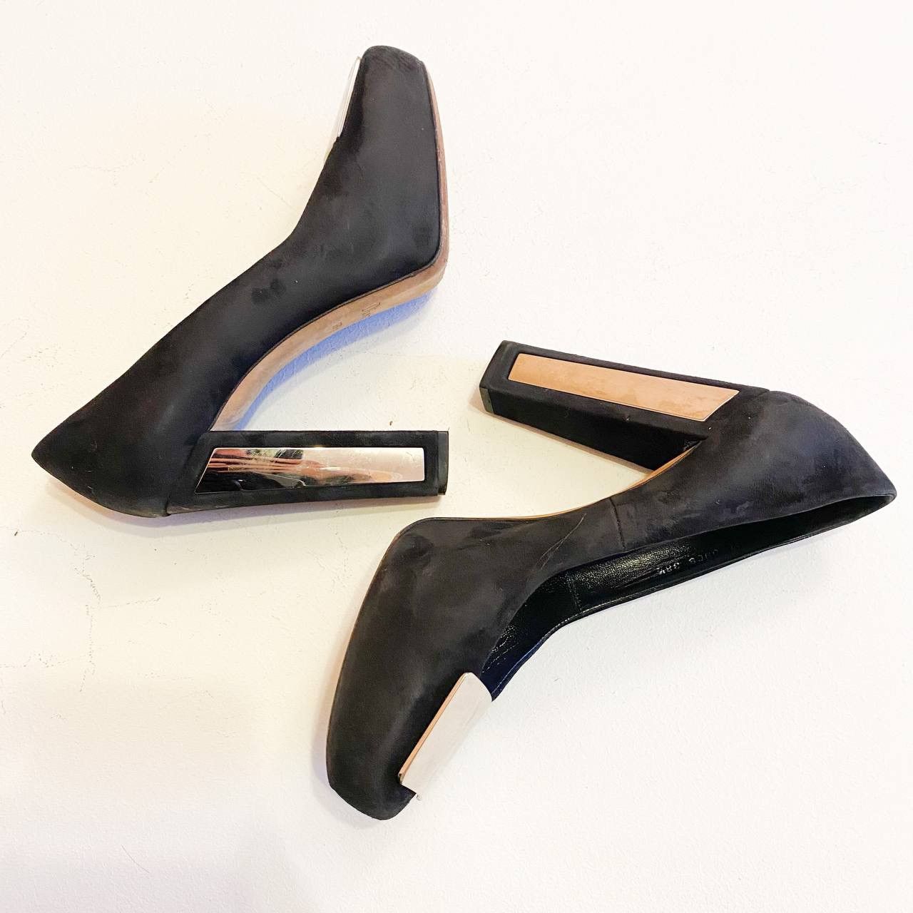 Christian Dior Monsieur × Dior × Vintage Dior Black Suede High Heels Shoes Size US 8 / IT 38 - 12 Thumbnail