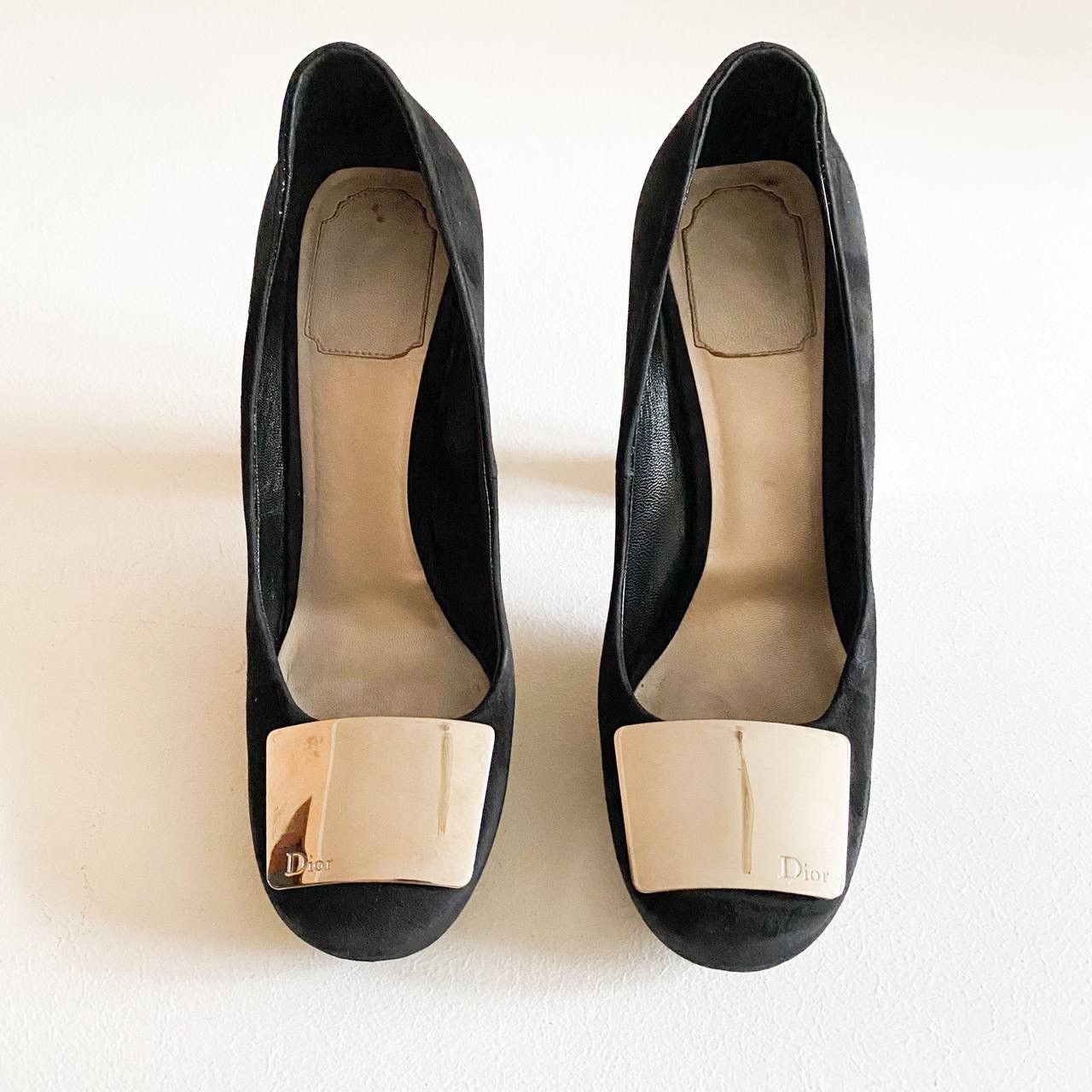 Christian Dior Monsieur × Dior × Vintage Dior Black Suede High Heels Shoes Size US 8 / IT 38 - 3 Thumbnail