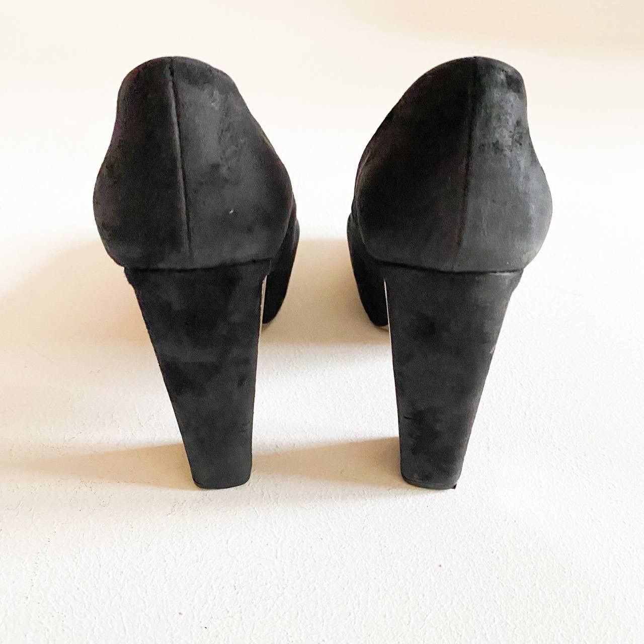 Christian Dior Monsieur × Dior × Vintage Dior Black Suede High Heels Shoes Size US 8 / IT 38 - 8 Thumbnail