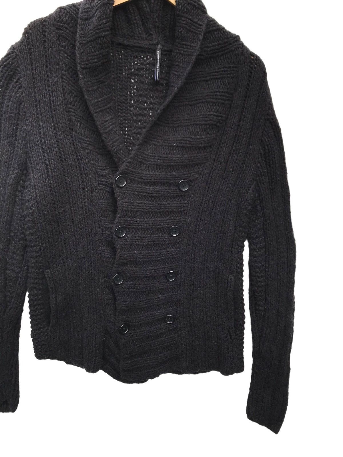 Neil Barrett Black Barret by Neil Barret Double Breasted Knitwear Jacket Size M / US 6-8 / IT 42-44 - 3 Thumbnail
