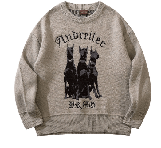 Japanese Brand × Vintage Vintage Dogs Sweater Size US L / EU 52-54 / 3 - 1 Thumbnail