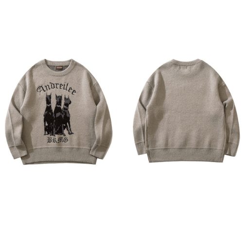 Japanese Brand × Vintage Vintage Dogs Sweater Size US L / EU 52-54 / 3 - 2 Thumbnail
