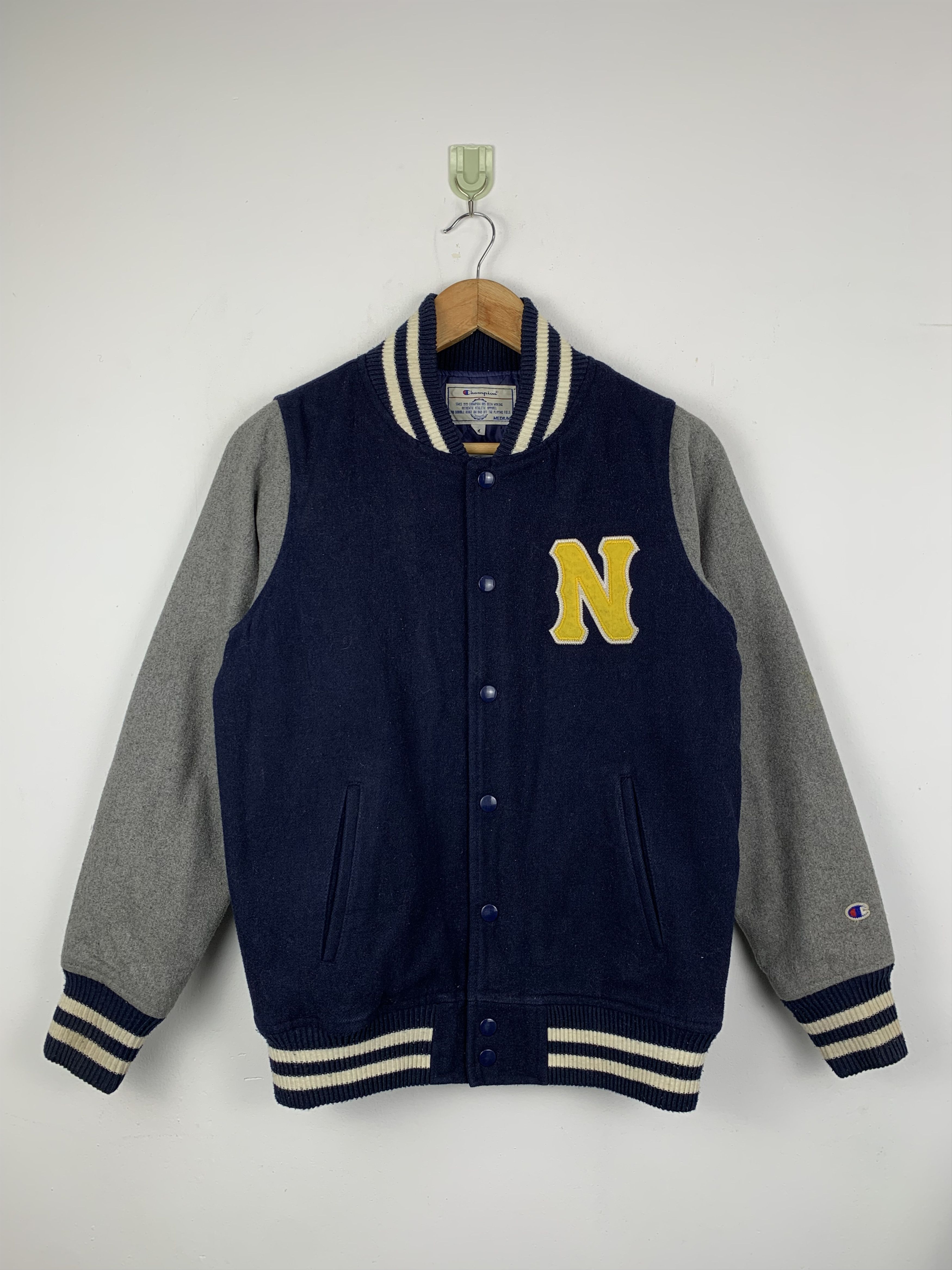 Vintage Champion Wool Varsity Jacket Outerwear