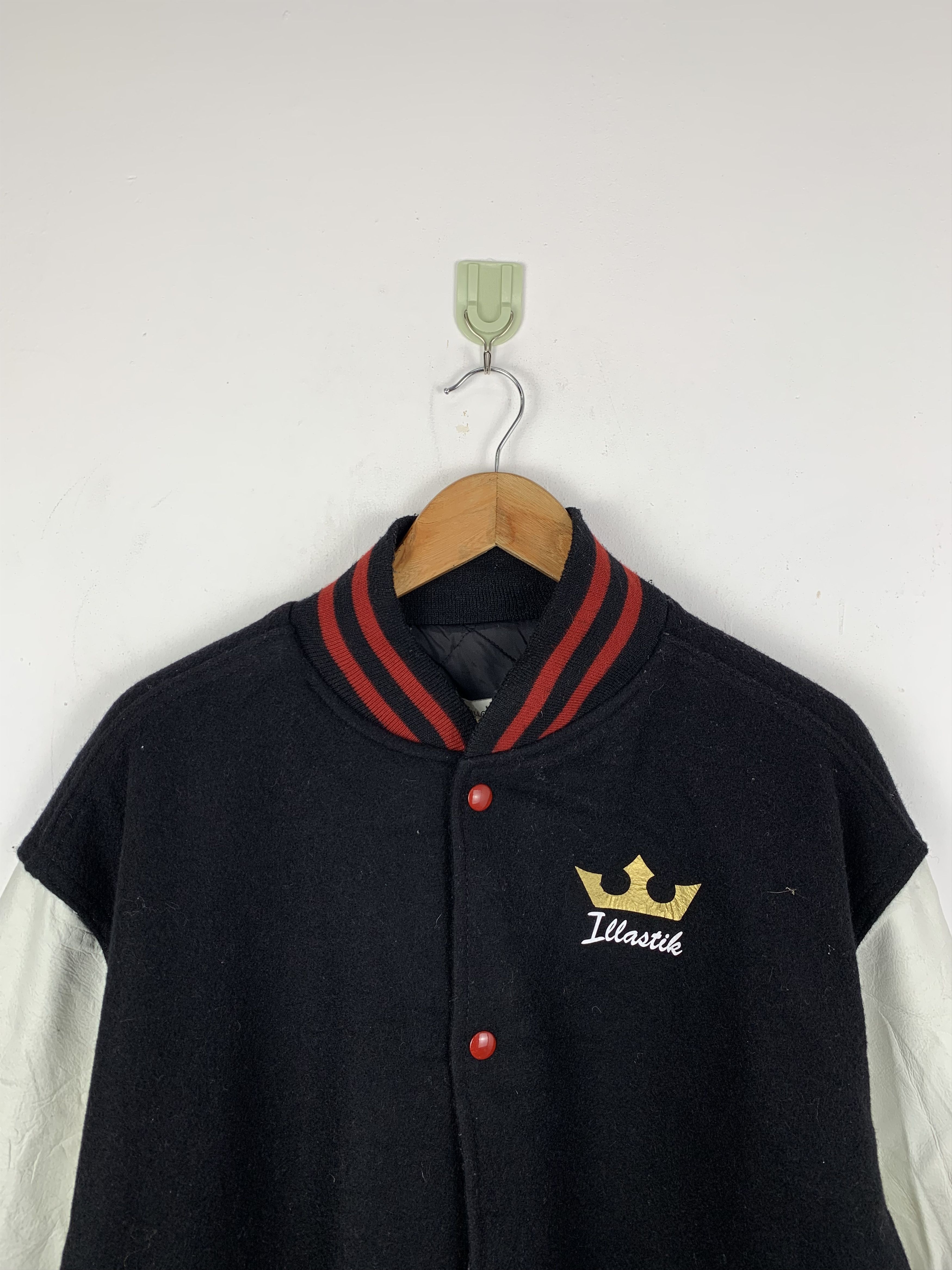 Holloway Vintage 80s Holloway Afro Leather Varsity Jacket V0526 Size US XXL / EU 58 / 5 - 2 Thumbnail