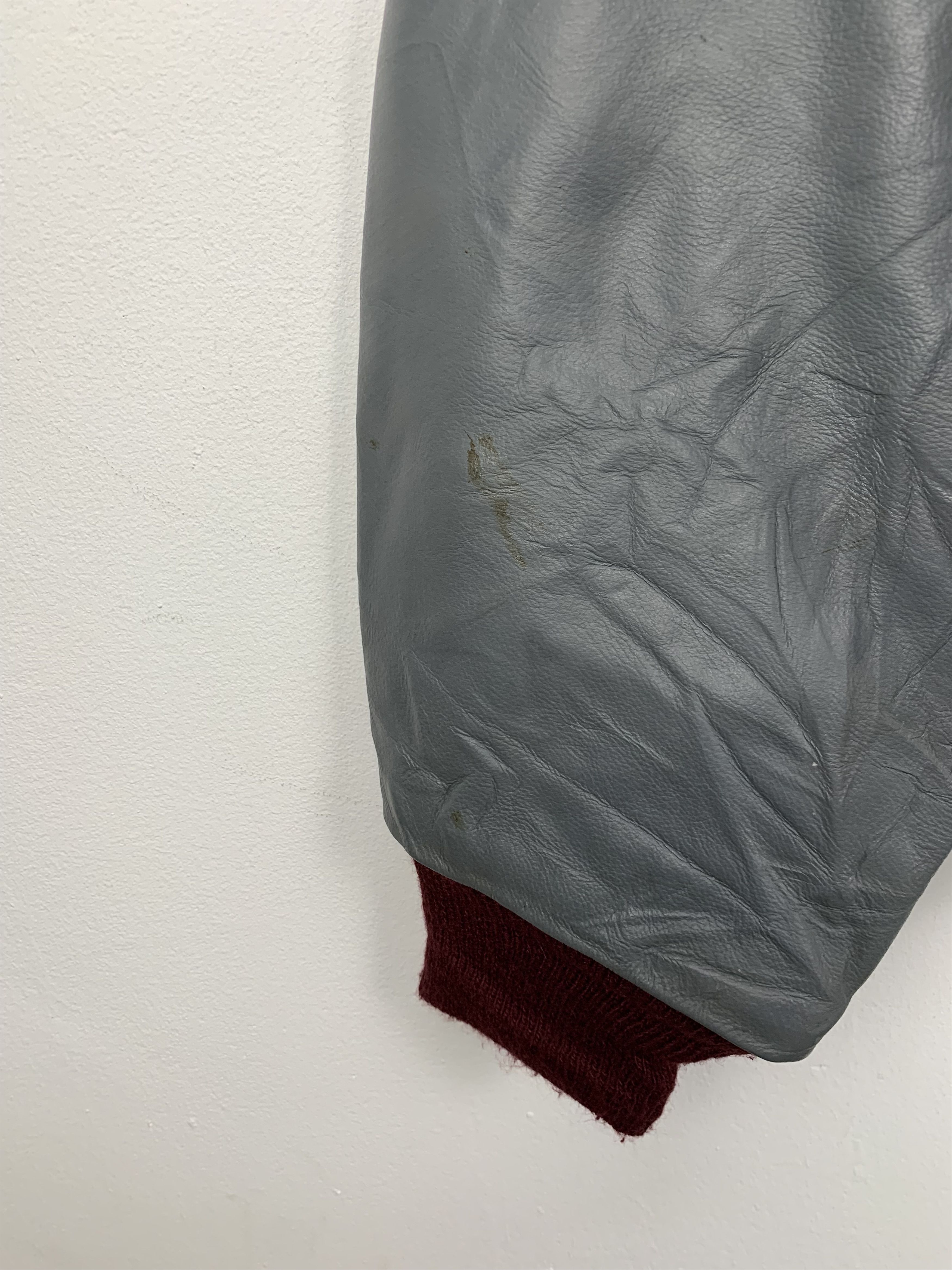 Vintage Vintage 80s Creek Athletics Sleeve Leather Varsity V0527 Size US L / EU 52-54 / 3 - 10 Thumbnail