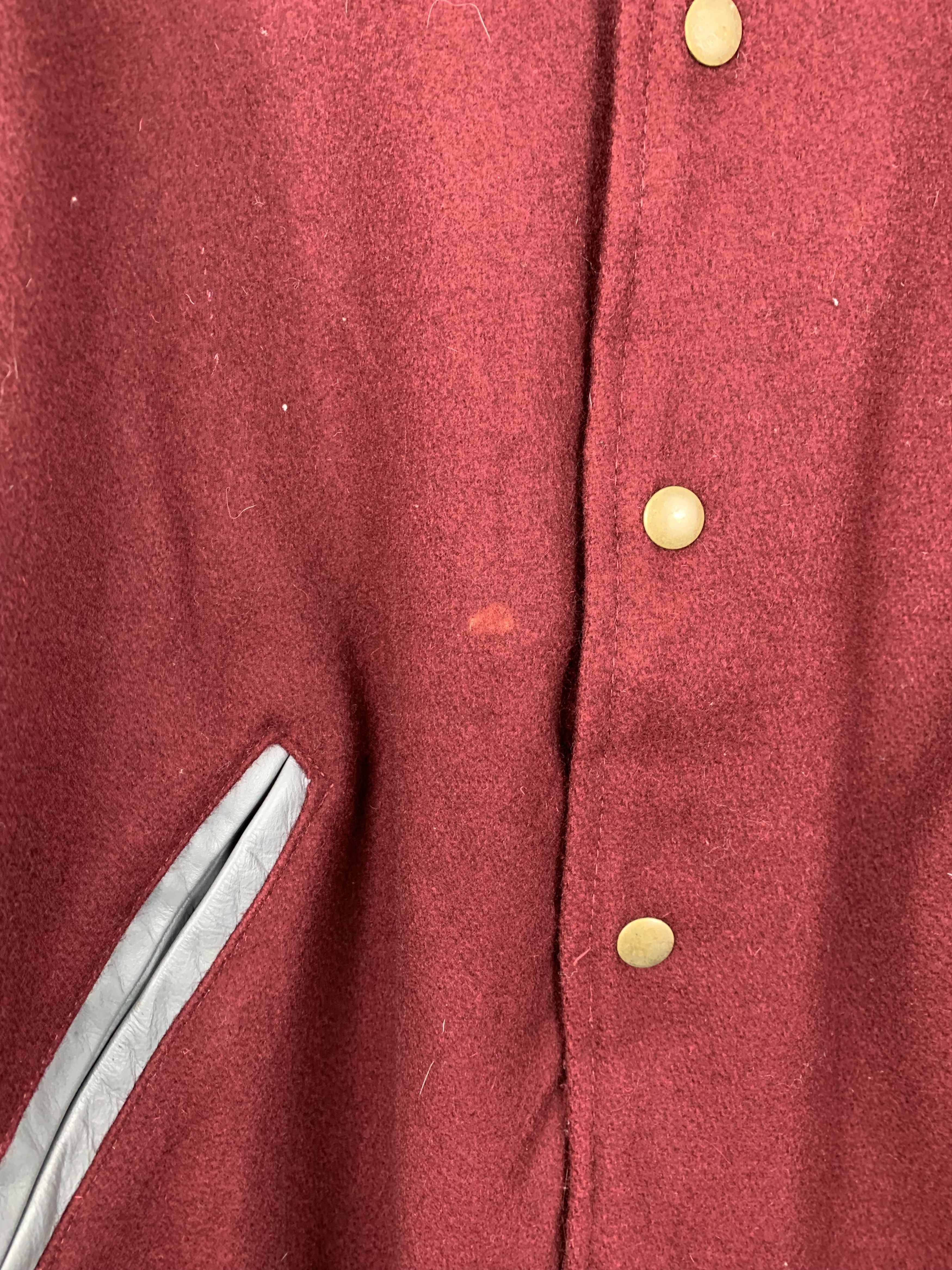 Vintage Vintage 80s Creek Athletics Sleeve Leather Varsity V0527 Size US L / EU 52-54 / 3 - 9 Thumbnail
