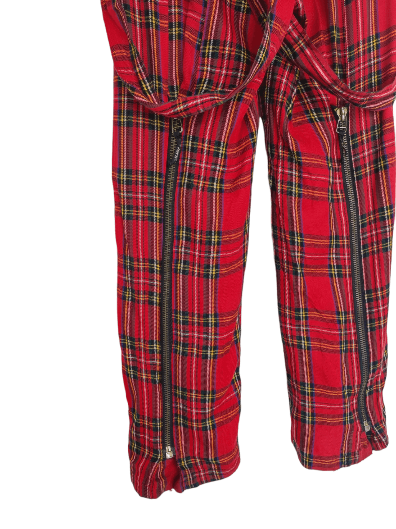 Designer × Japanese Brand Super Lovers Overalls Tartan Punk Super Lovers Japan Size US 32 / EU 48 - 3 Thumbnail