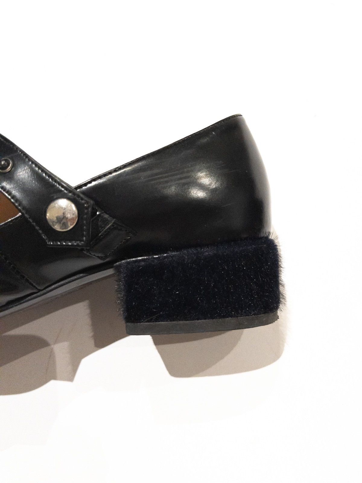 Toga Pulla Toga Pulla Square Toe Studded Leather Heel Loafers Size US 6 / IT 36 - 3 Thumbnail