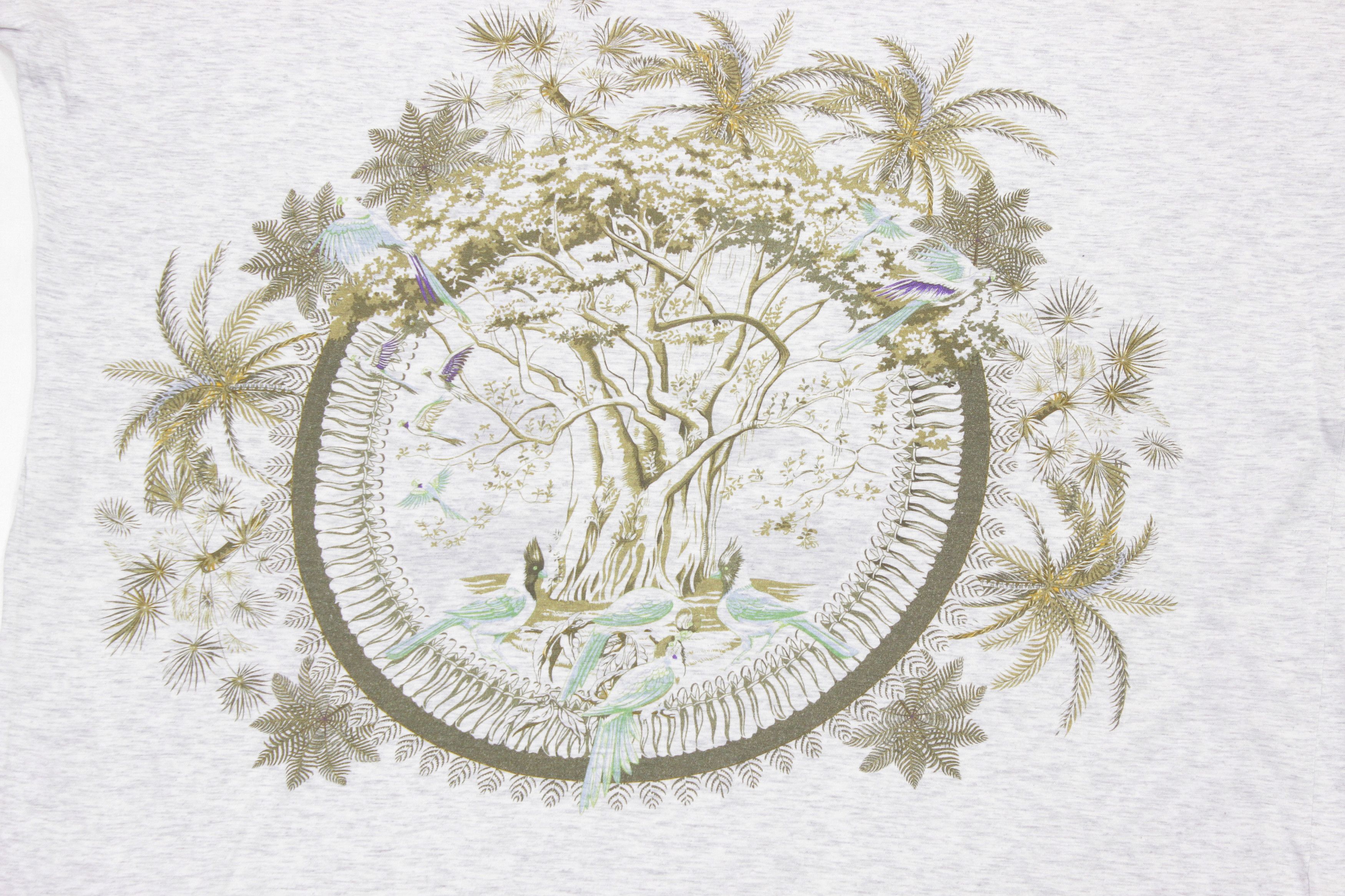 Hermes "Magic Tree" Big Logo T-Shirt Vintage Size S / US 4 / IT 40 - 3 Thumbnail