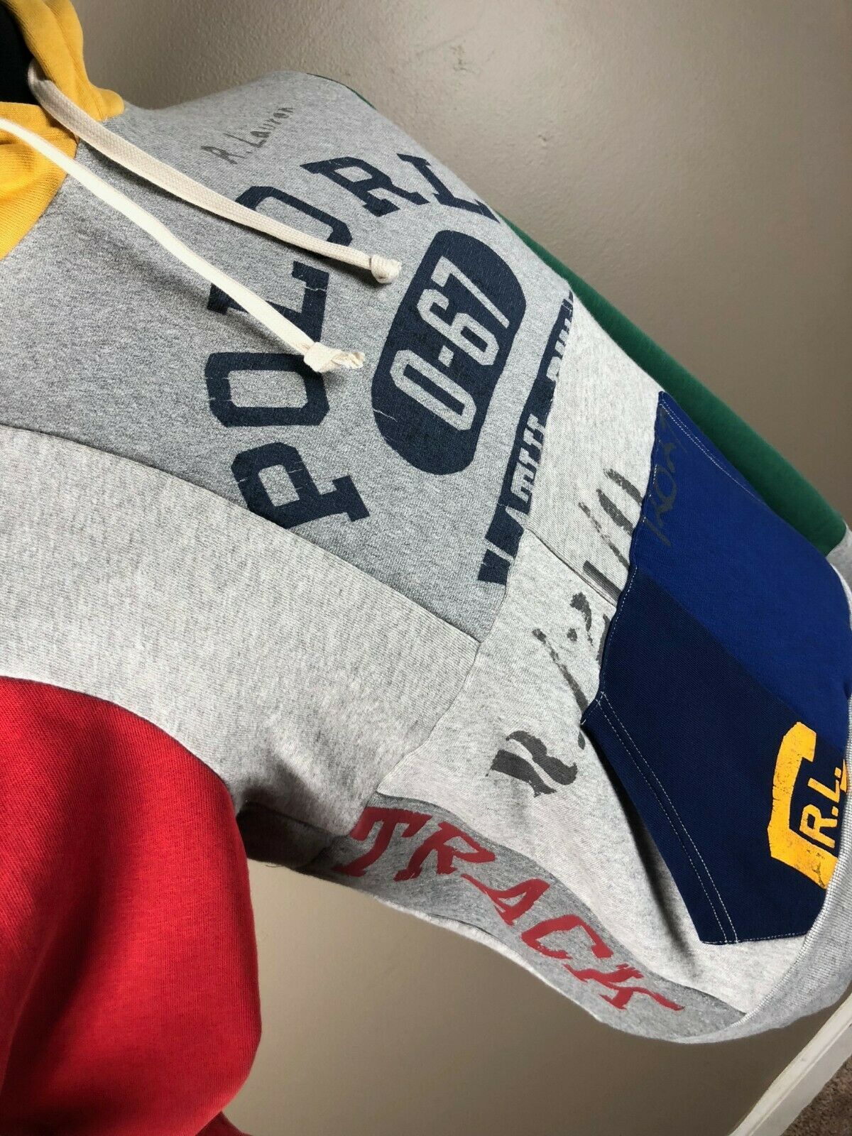 Polo Ralph Lauren POLO Ralph Lauren Patchwork Hoodie Hoodie XXL Size US XXL / EU 58 / 5 - 3 Thumbnail