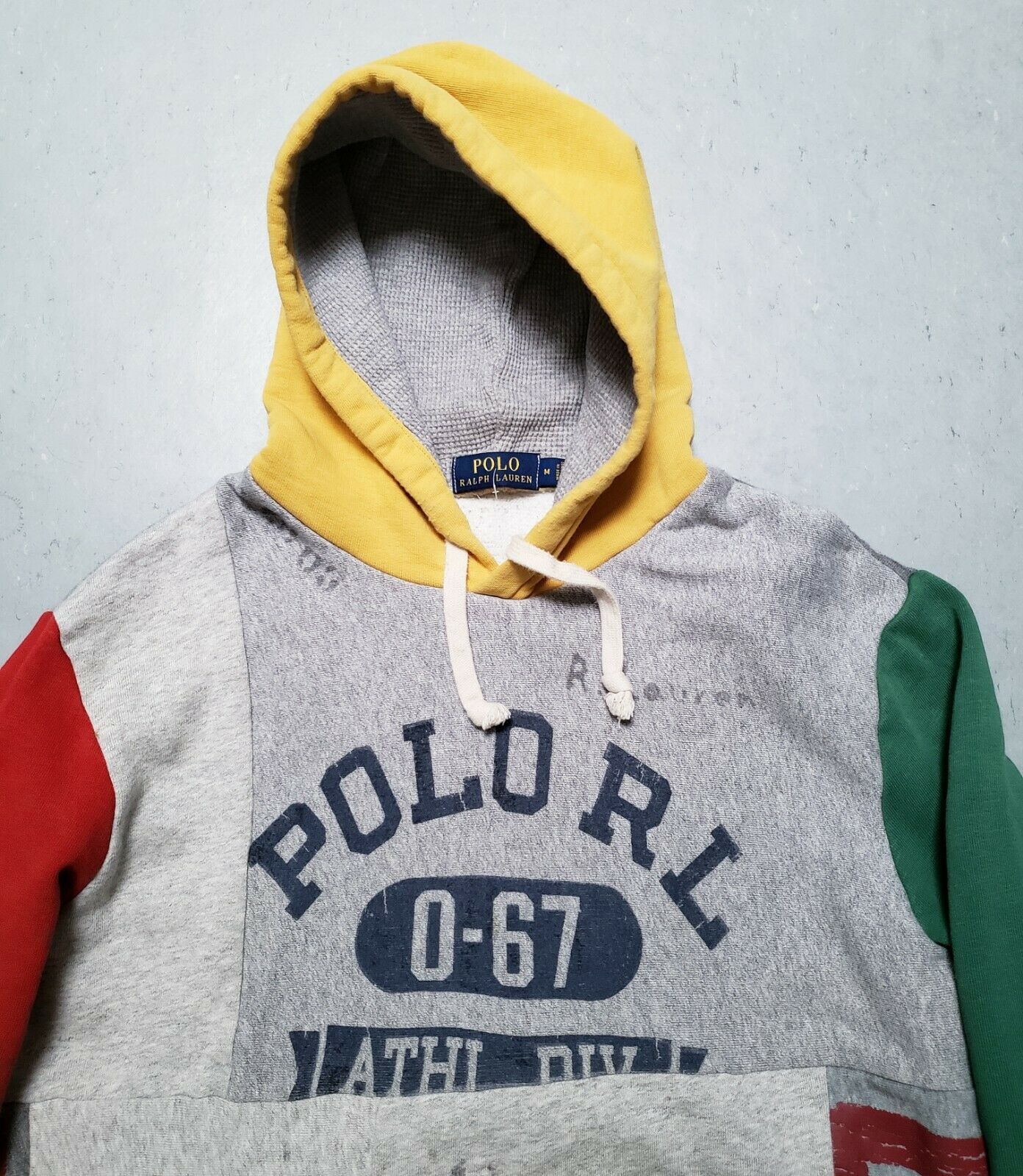 Polo Ralph Lauren POLO Ralph Lauren Patchwork Hoodie Hoodie XXL Size US XXL / EU 58 / 5 - 5 Thumbnail
