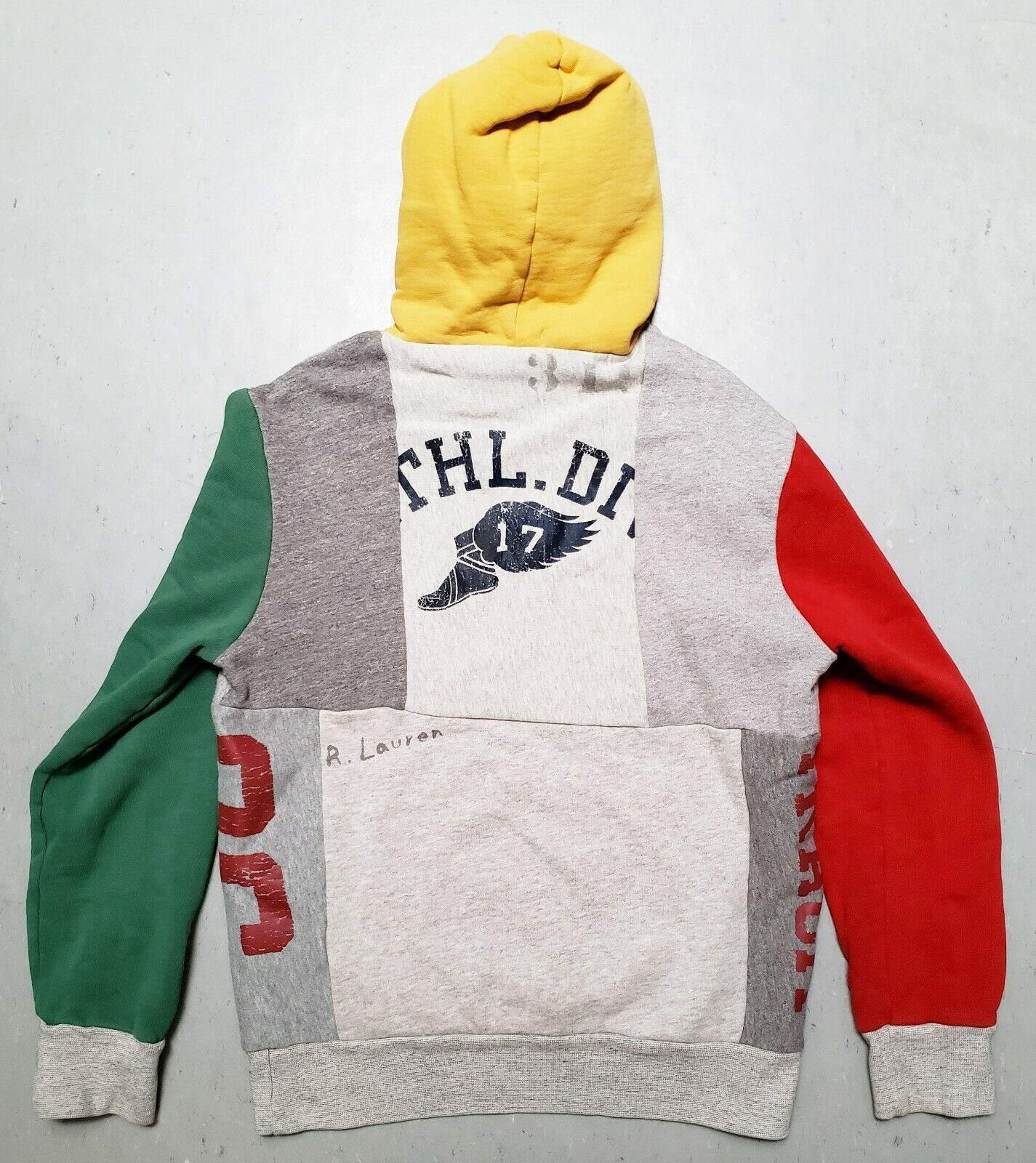 Polo Ralph Lauren POLO Ralph Lauren Patchwork Hoodie Hoodie XXL Size US XXL / EU 58 / 5 - 7 Thumbnail