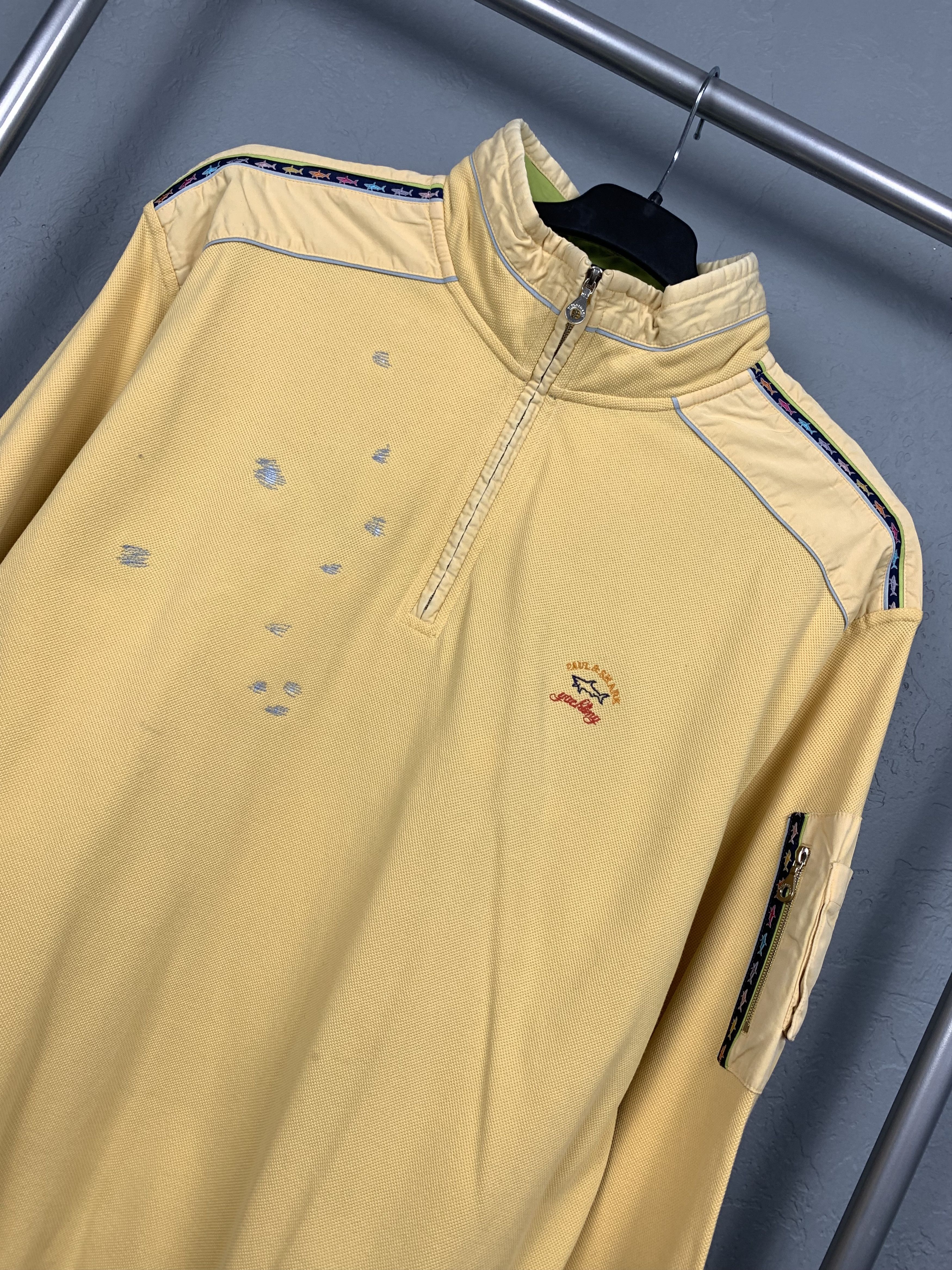 Paul & Shark Paul & Shark Yachting Vintage Mens Quarter 1/4 Zip Sweater Size US L / EU 52-54 / 3 - 2 Thumbnail